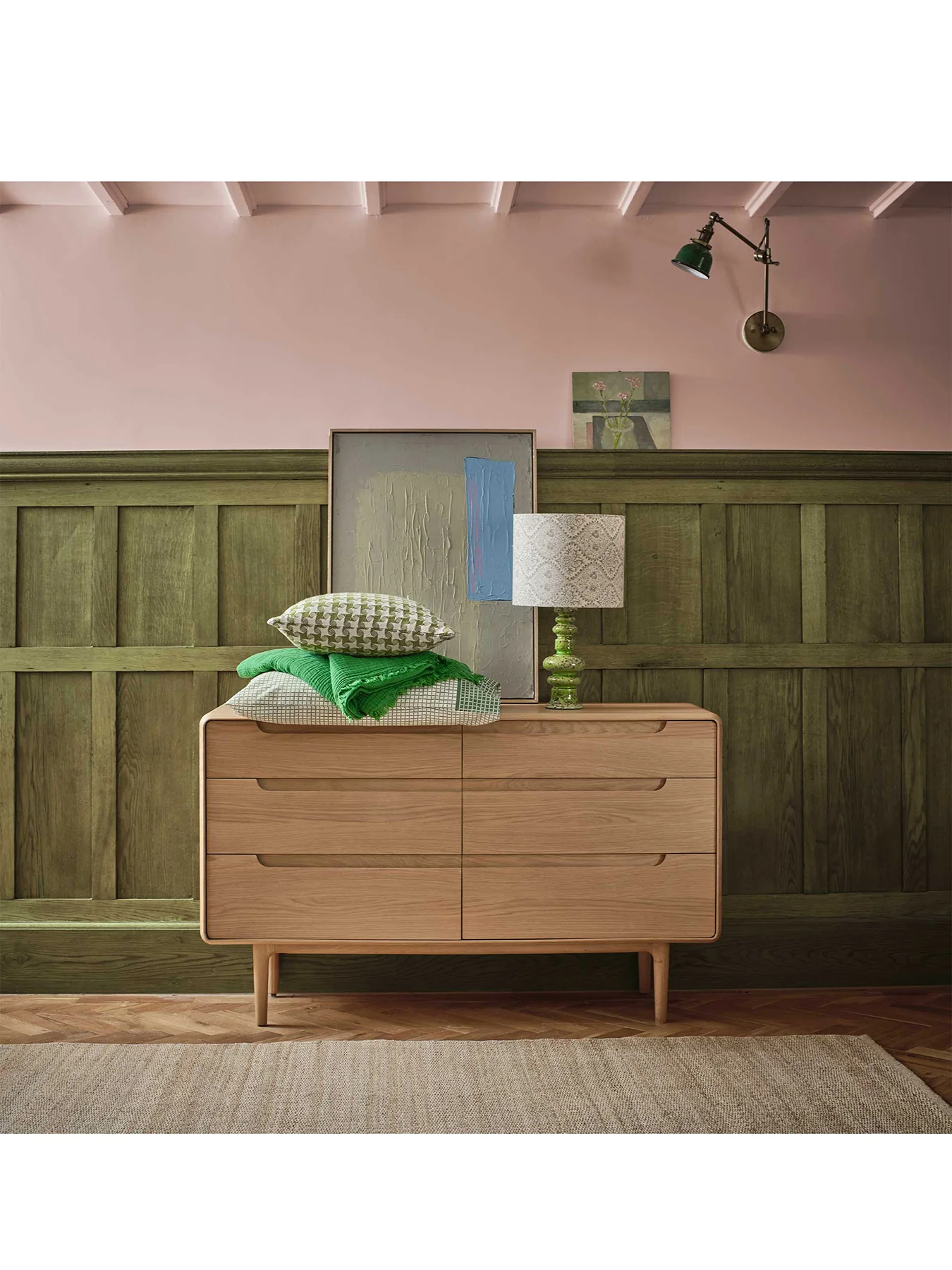 Winchester Oak 6 Drawer Chest - Image 2
