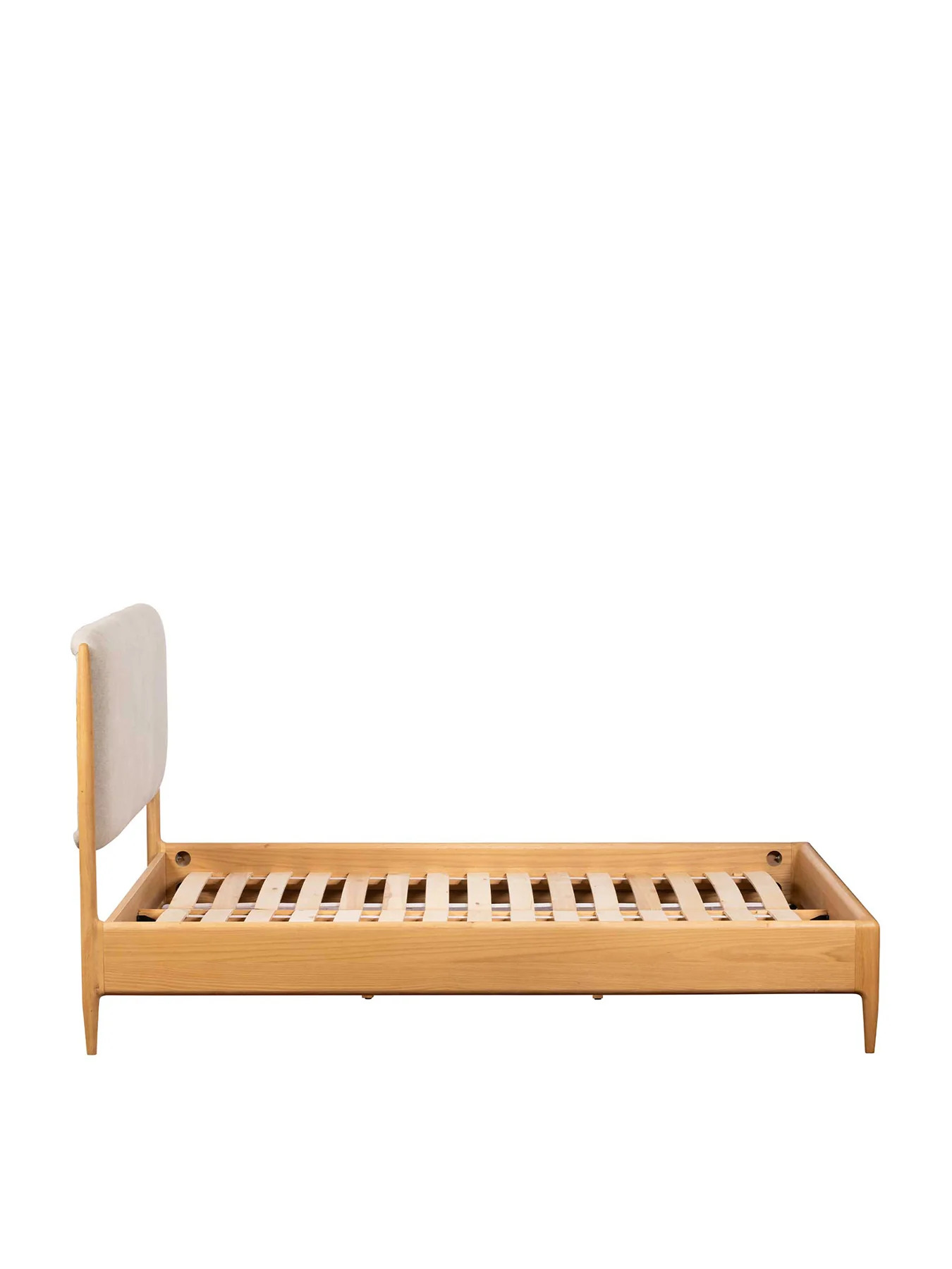 Winchester Oak Upholstered Double Bed Frame - Image 4