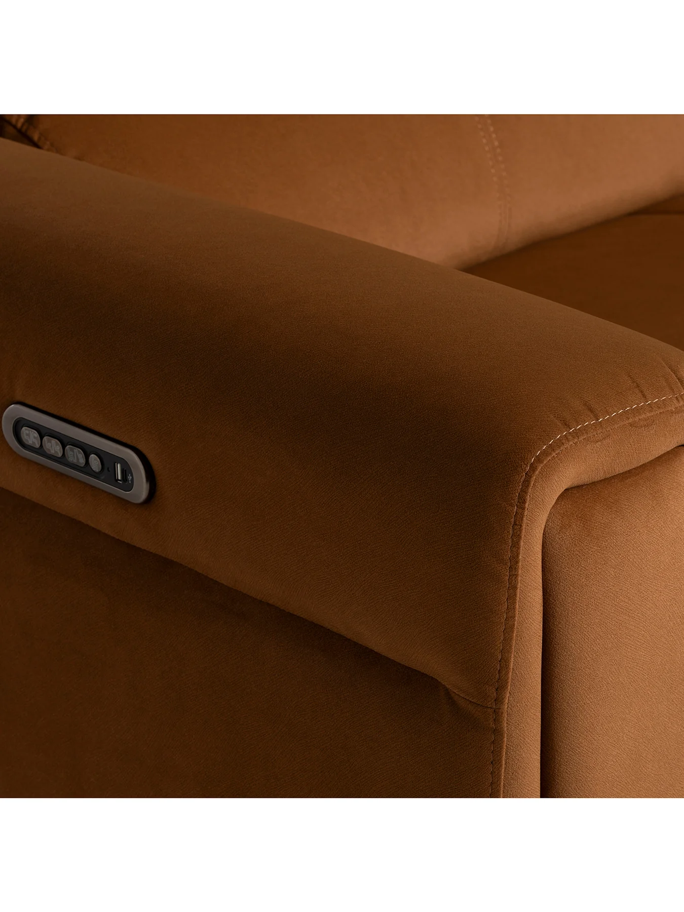 Kerren Recliner 2.5 Seater Sofa Orange - Image 3