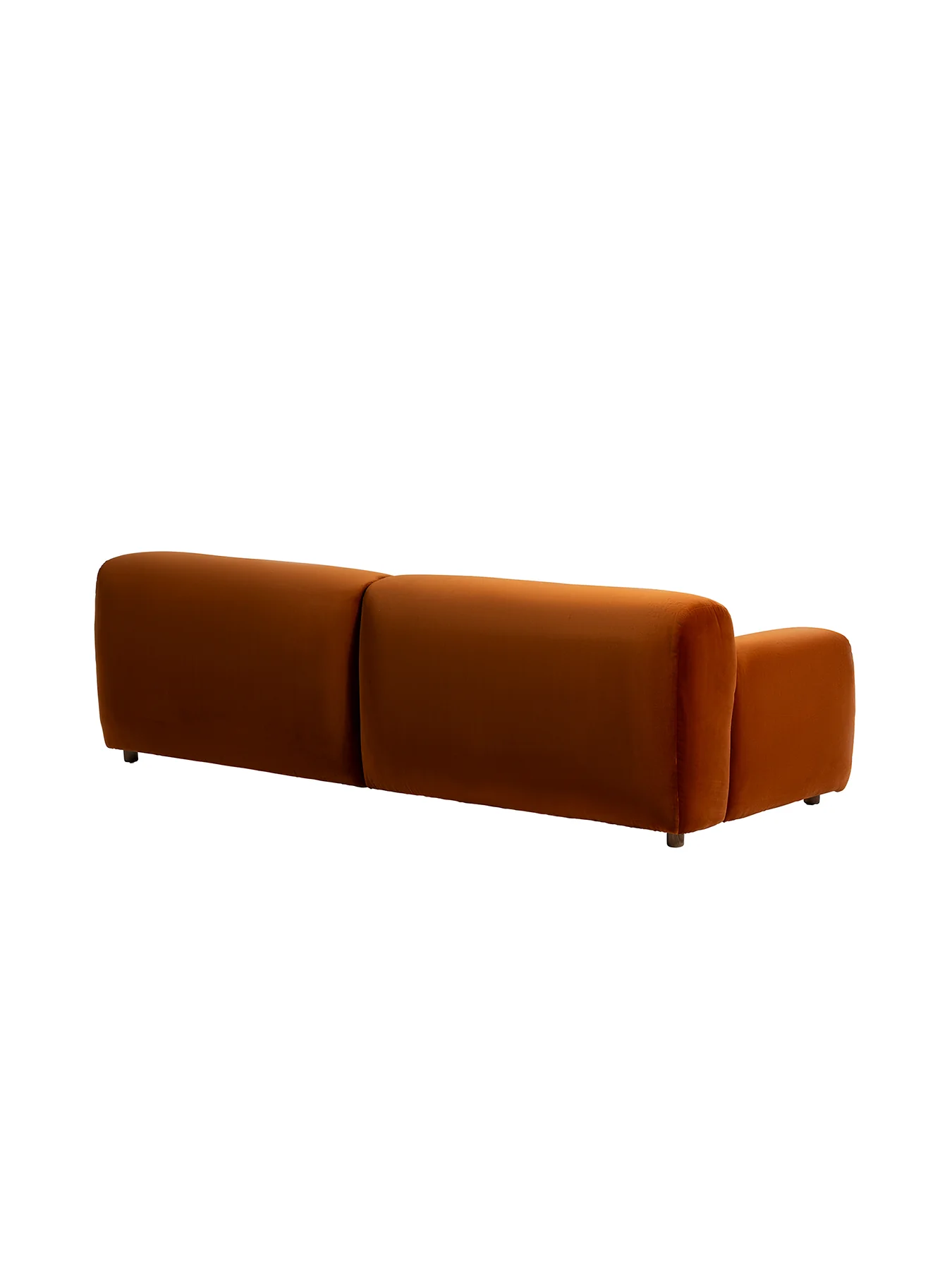 Lavinia Orange Fabric Sofa - Image 2