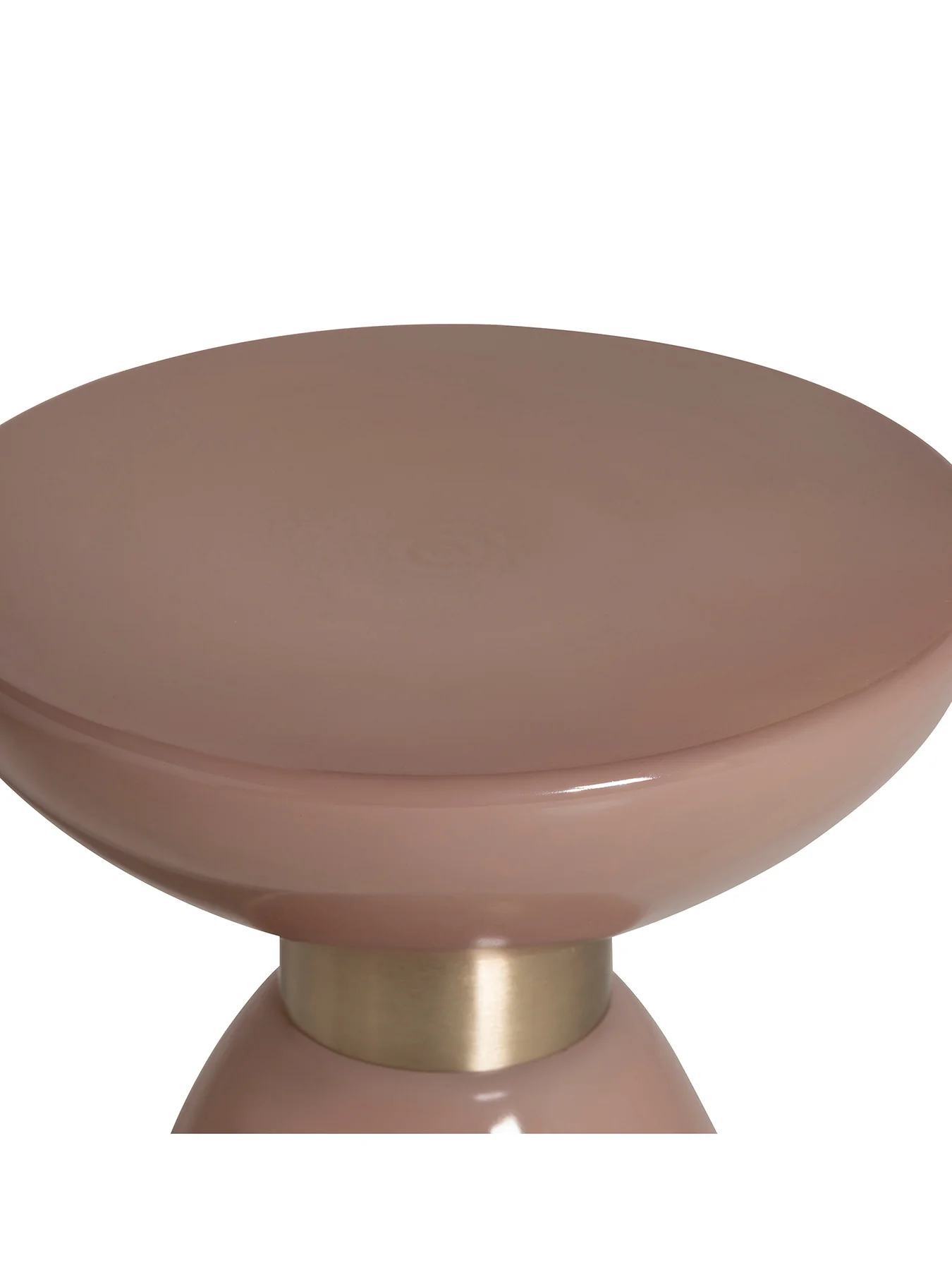 Visconti Pink Glass Side Table - Image 2