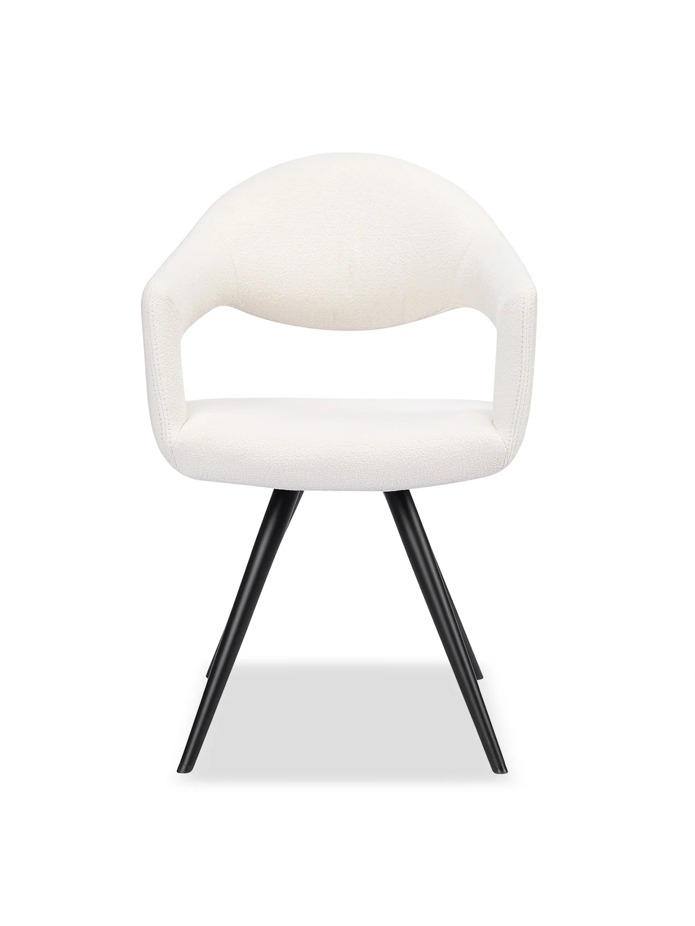 Boucle Dining Armchair Set Of 2 - Image 2