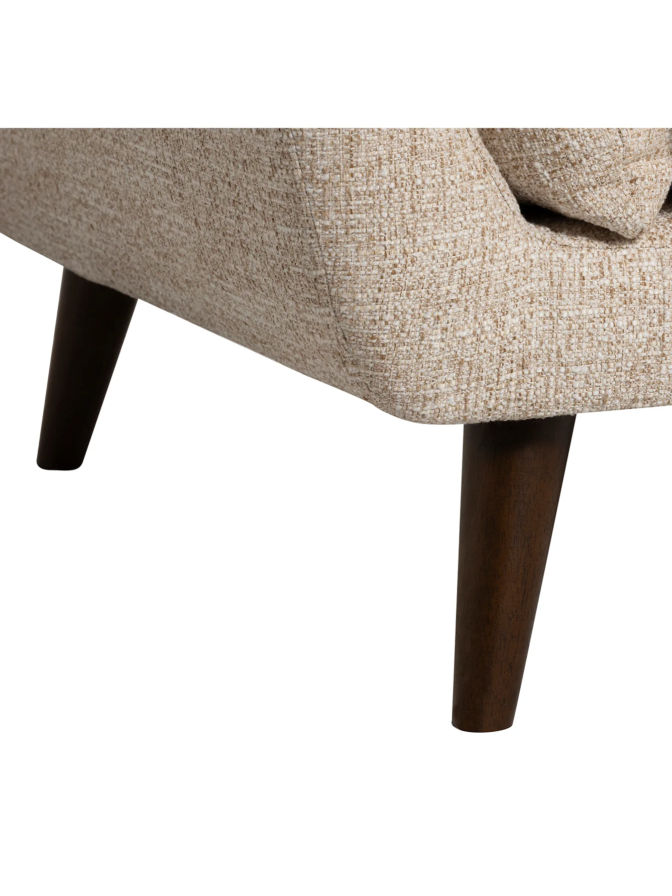 Malmo Neutral Fabric 3 Seater Sofa - Image 4