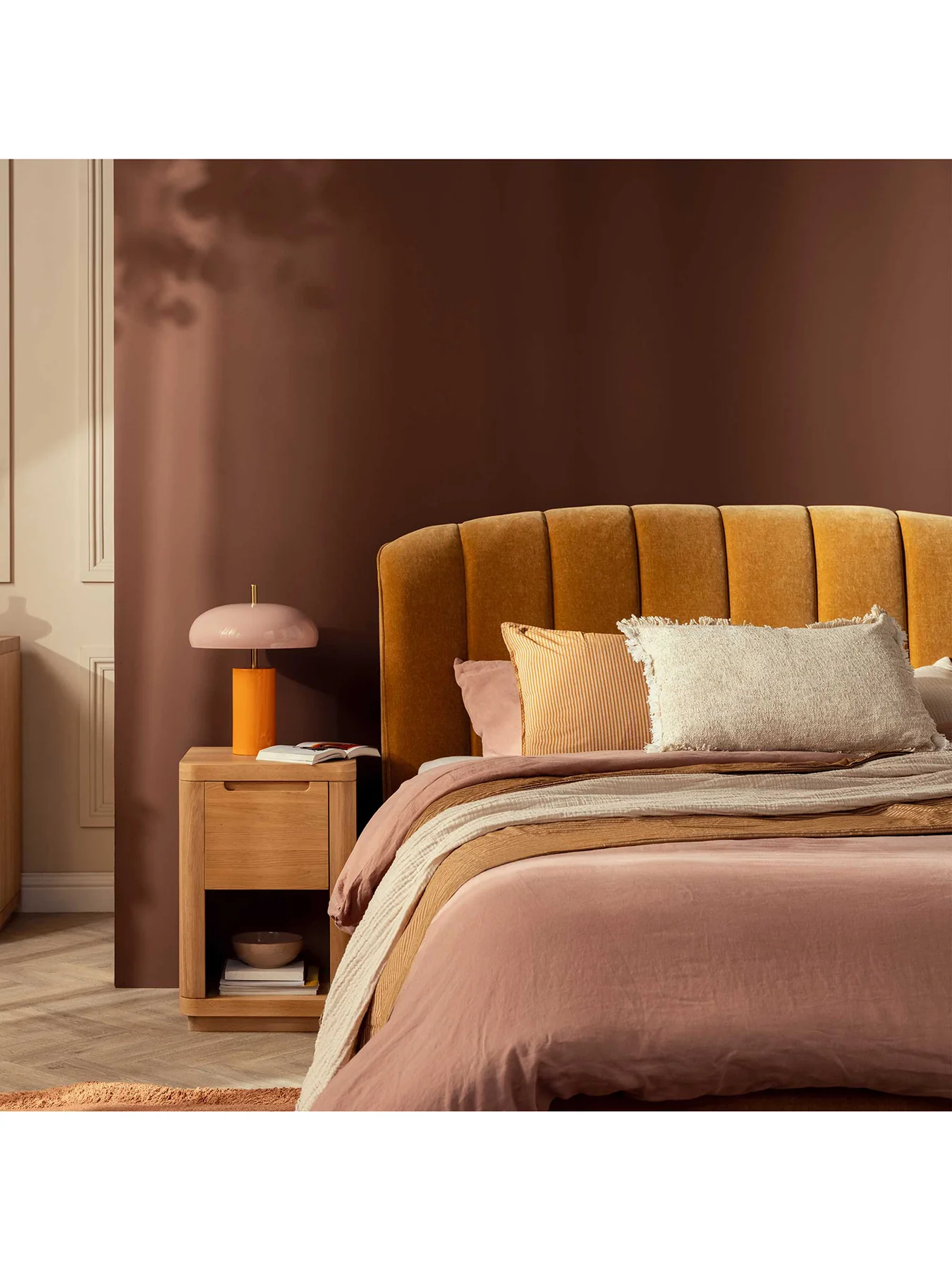 Reyes King Bed Frame Yellow - Image 2