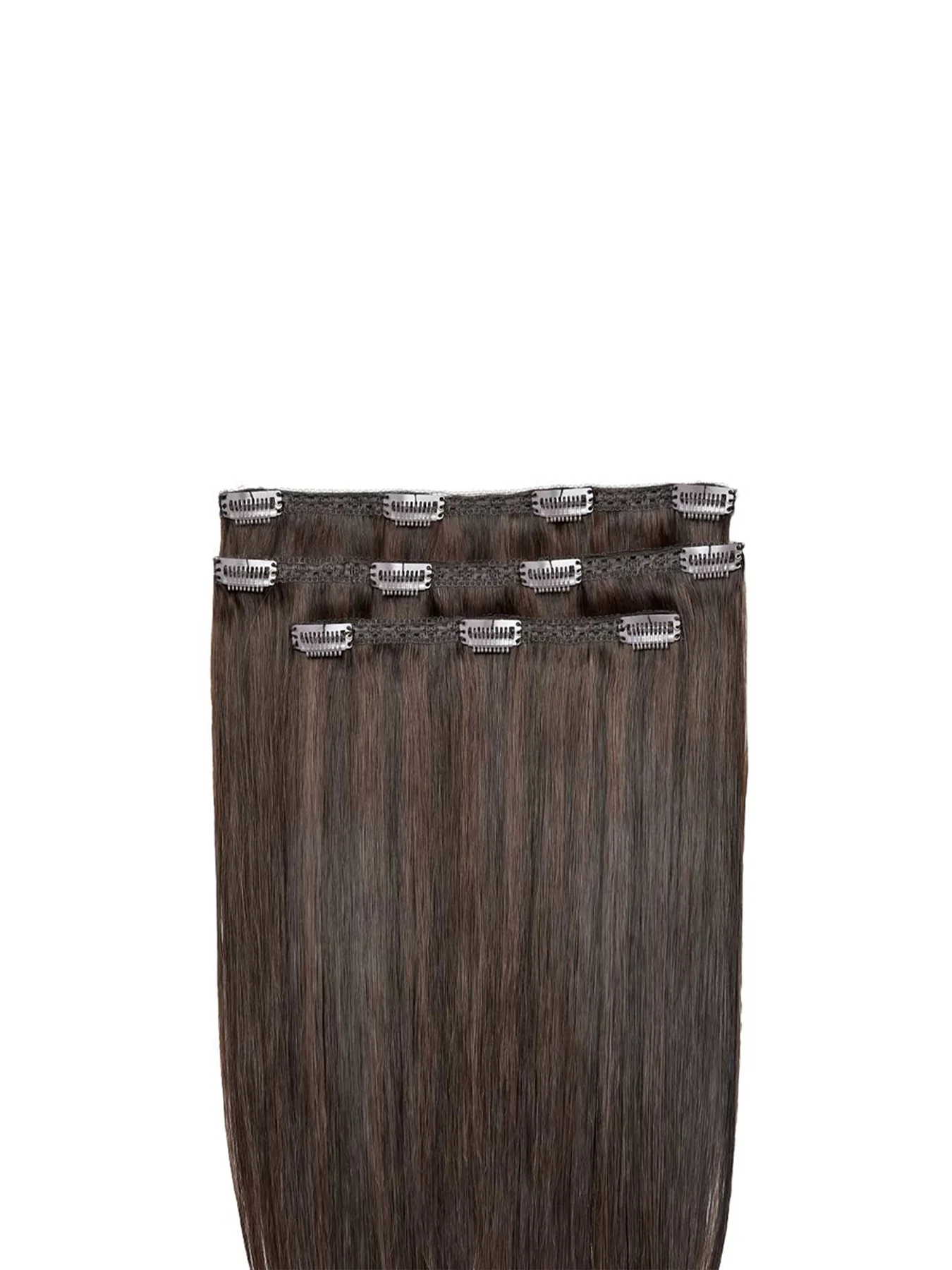 Deluxe Clip Ins 18 Inch Dark Chocolate