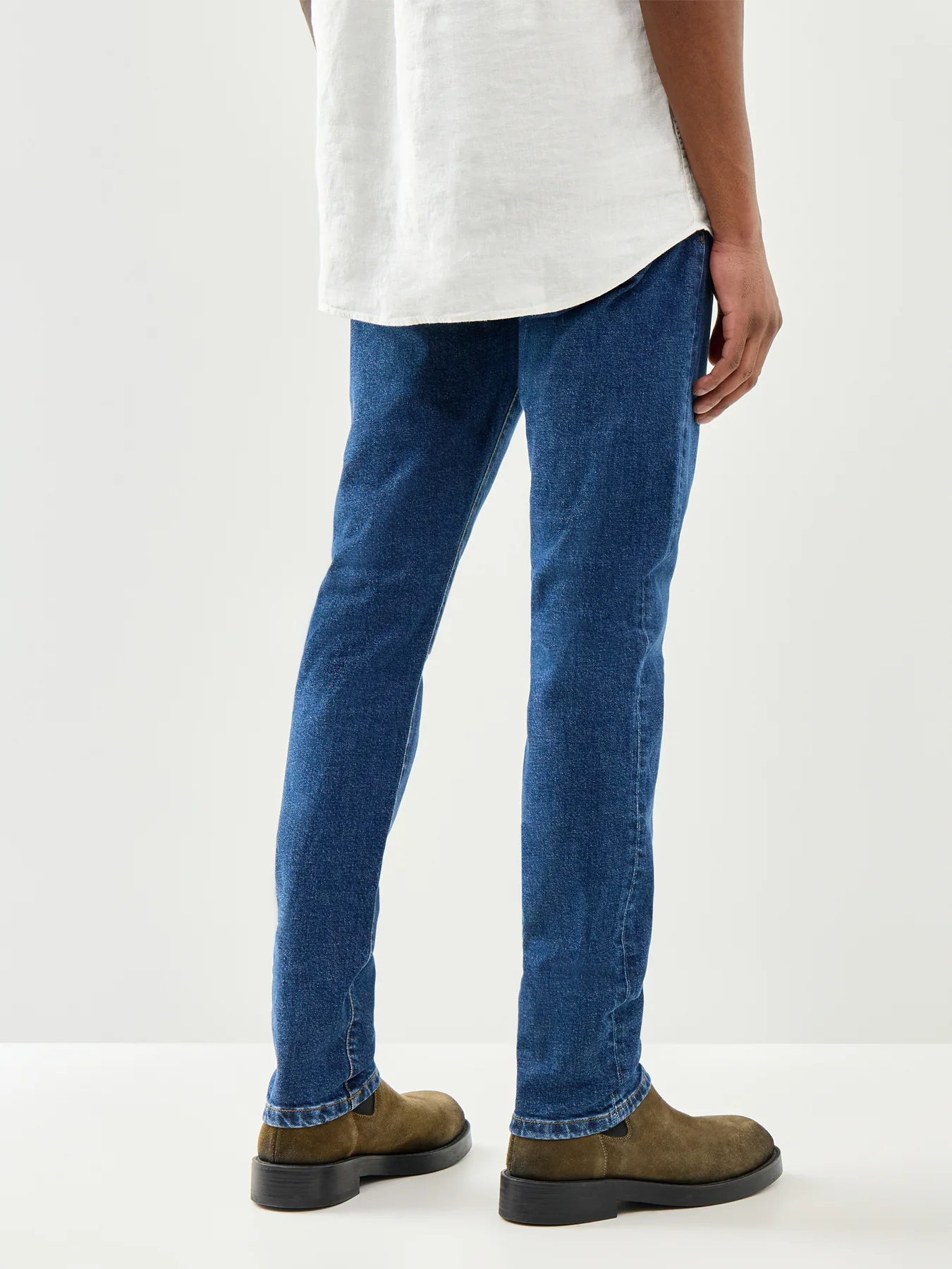 B81 Slim Fit Jeans Washed Indigo - Image 5