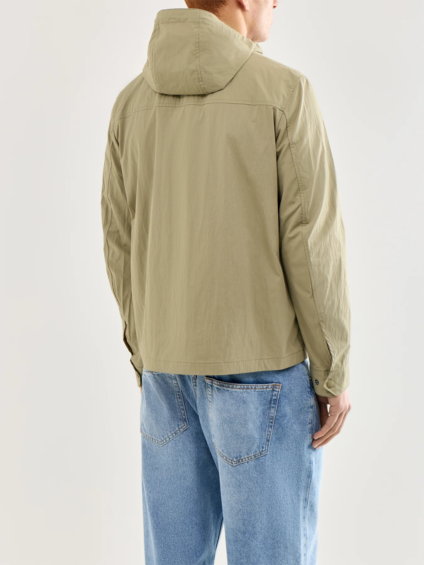 Container Hooded Overshirt Olive - Image 5