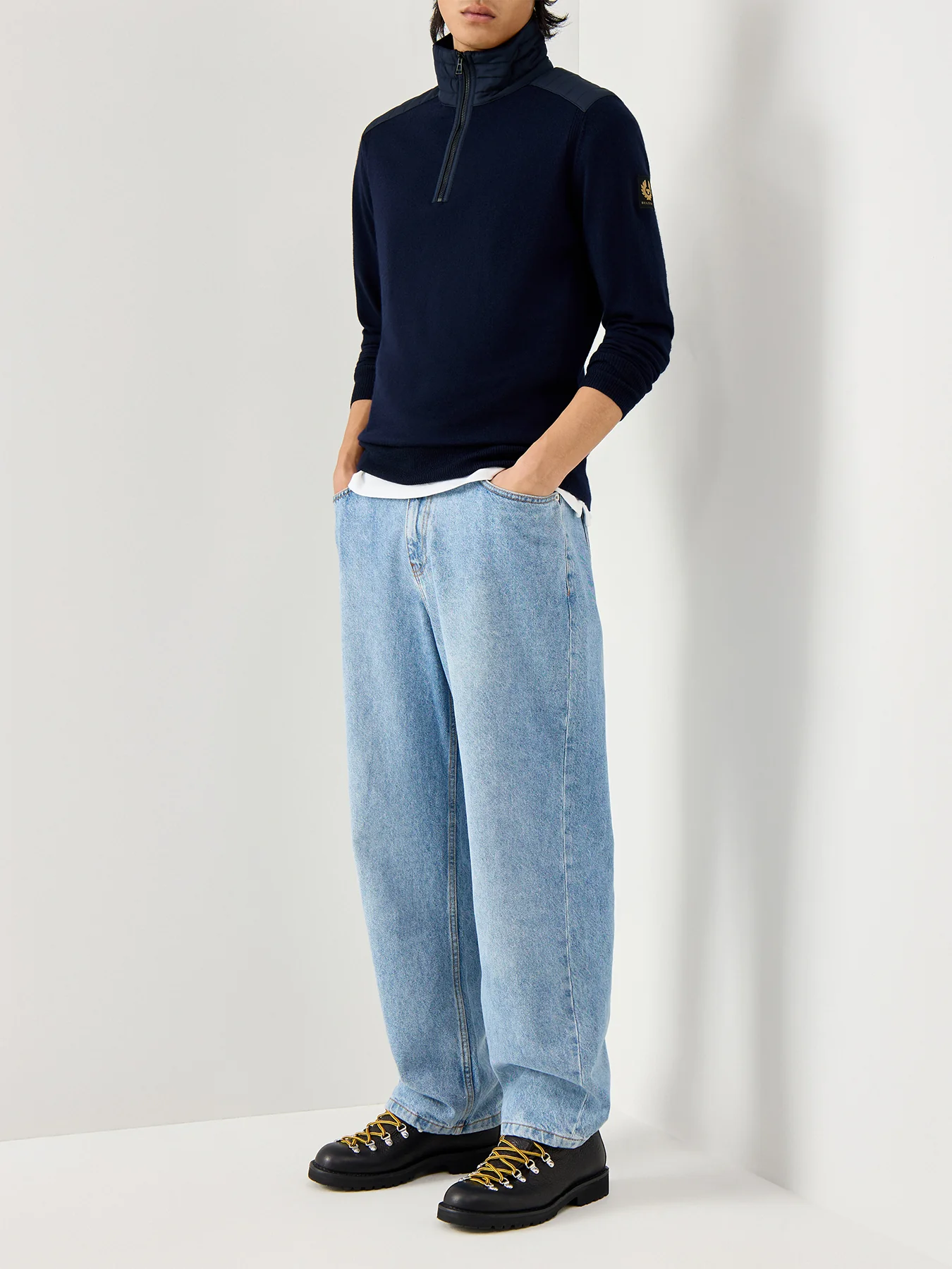 Kilmington 1/4 Zip Jumper Dark Ink - Image 2