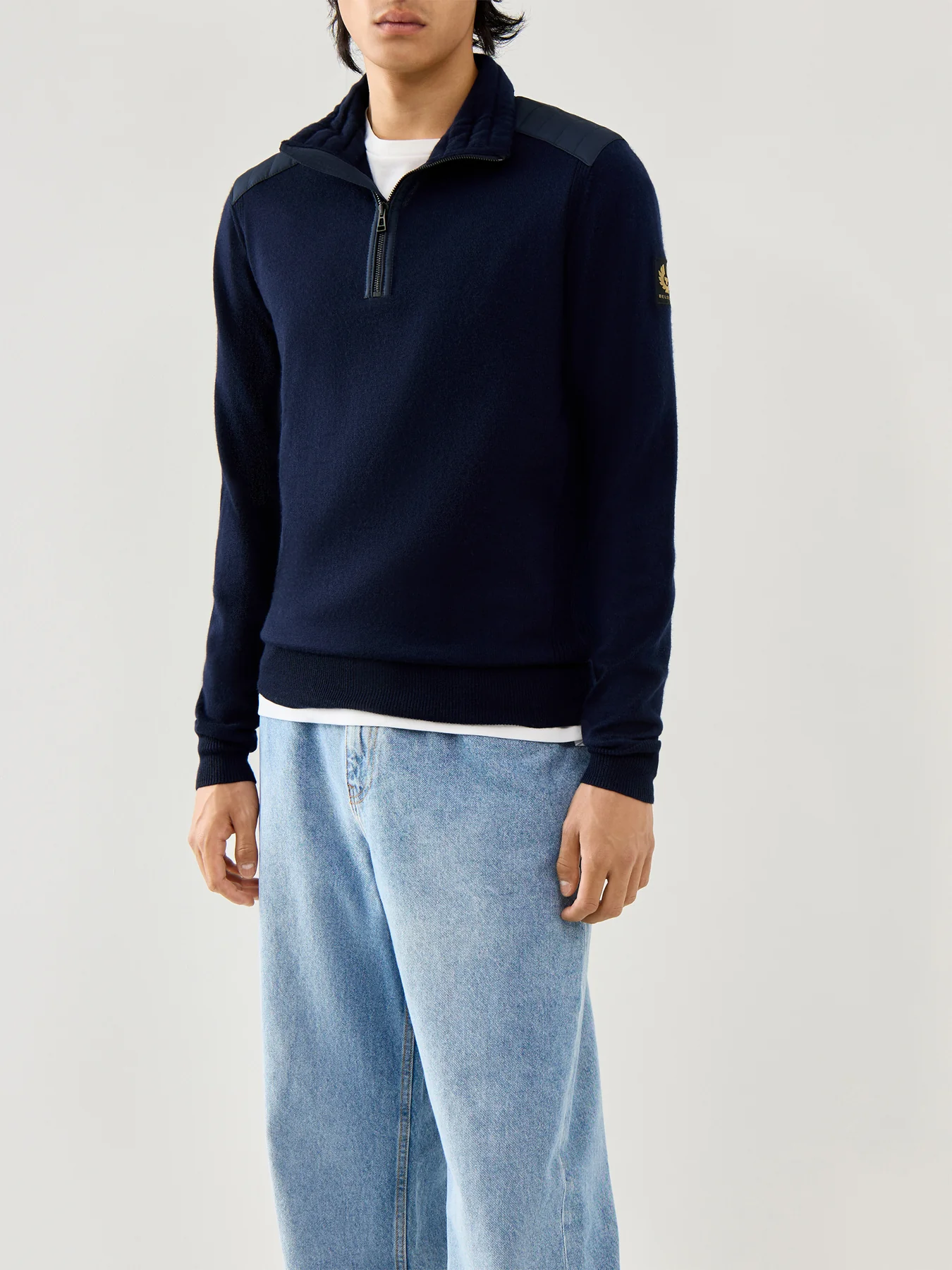 Kilmington 1/4 Zip Jumper Dark Ink - Image 4