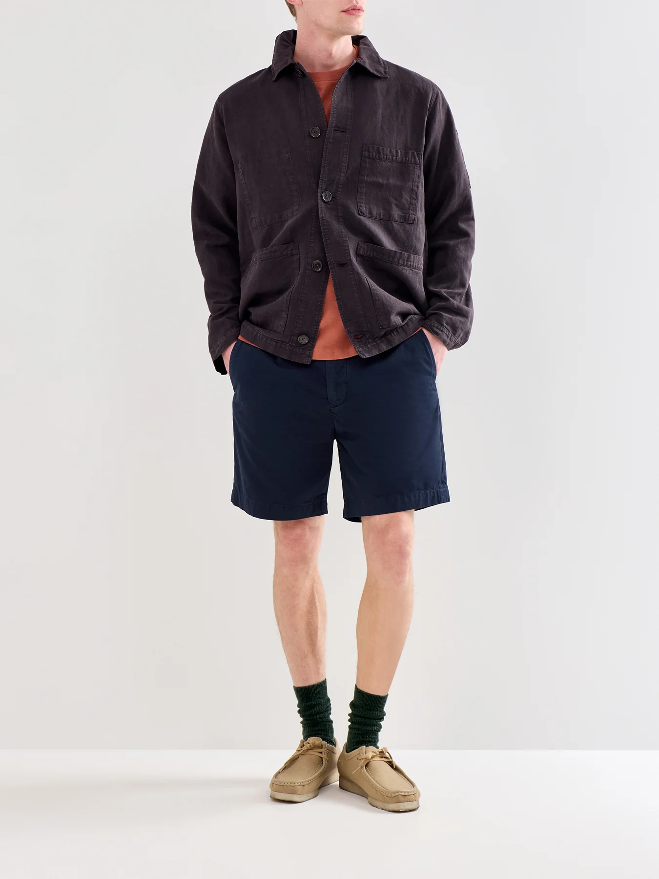 Rally Cotton Shorts Navy - Image 2