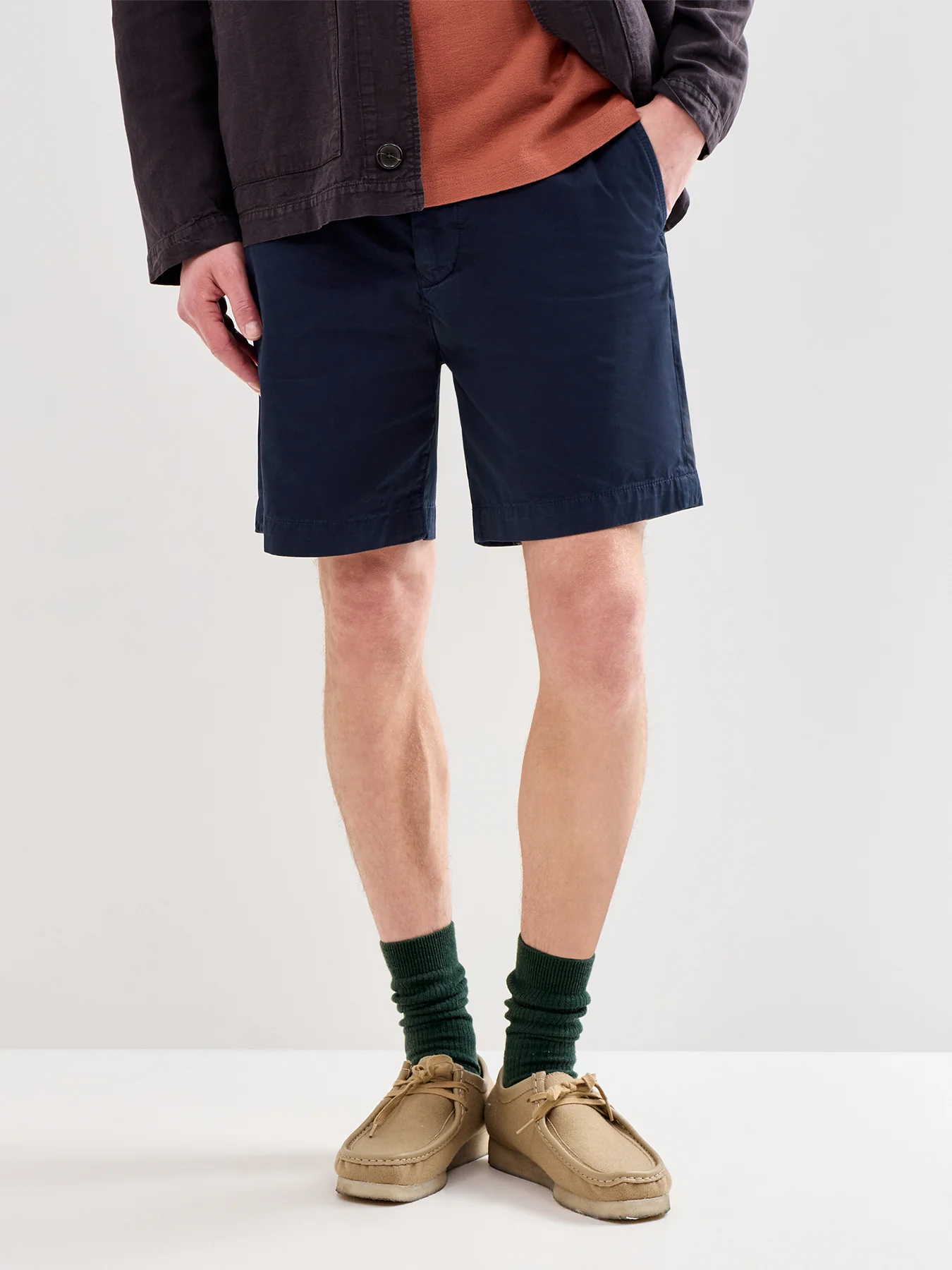 Rally Cotton Shorts Navy - Image 4