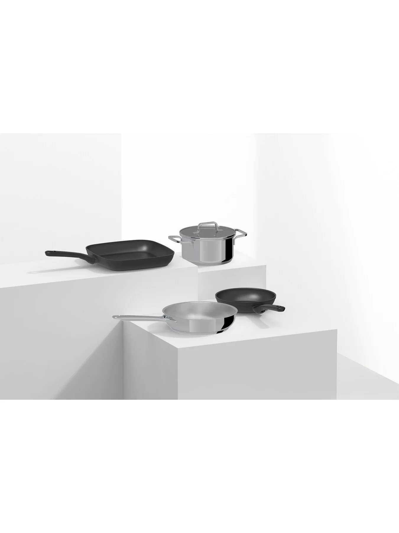 DiNA Helix Recycled Stainless Steel Saucepan 1.5L - Image 4