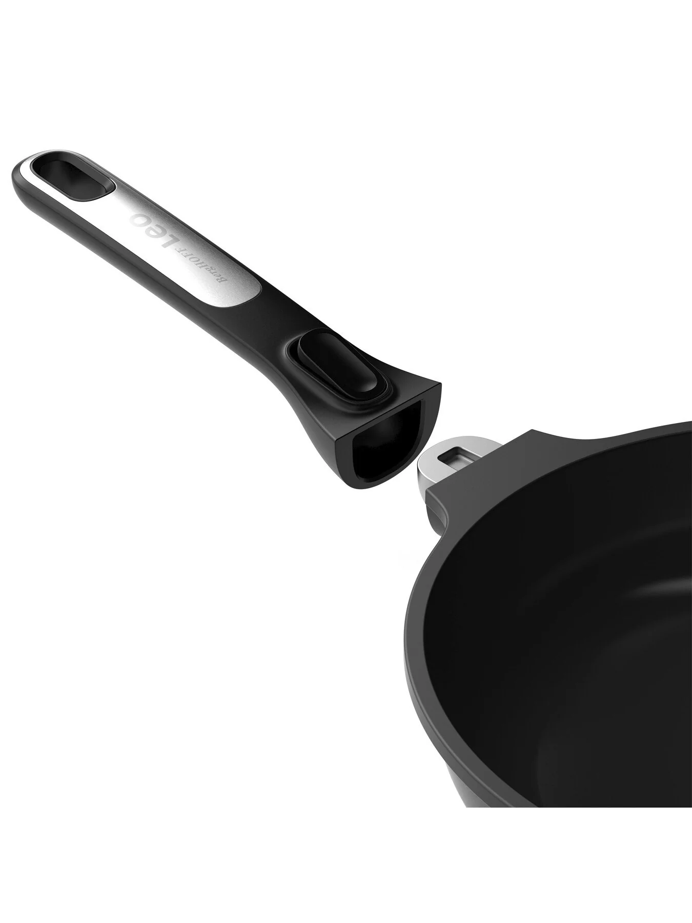 LEO Phantom Recycled Cast Aluminium Frying Pan with Detatchable Handle - Image 2