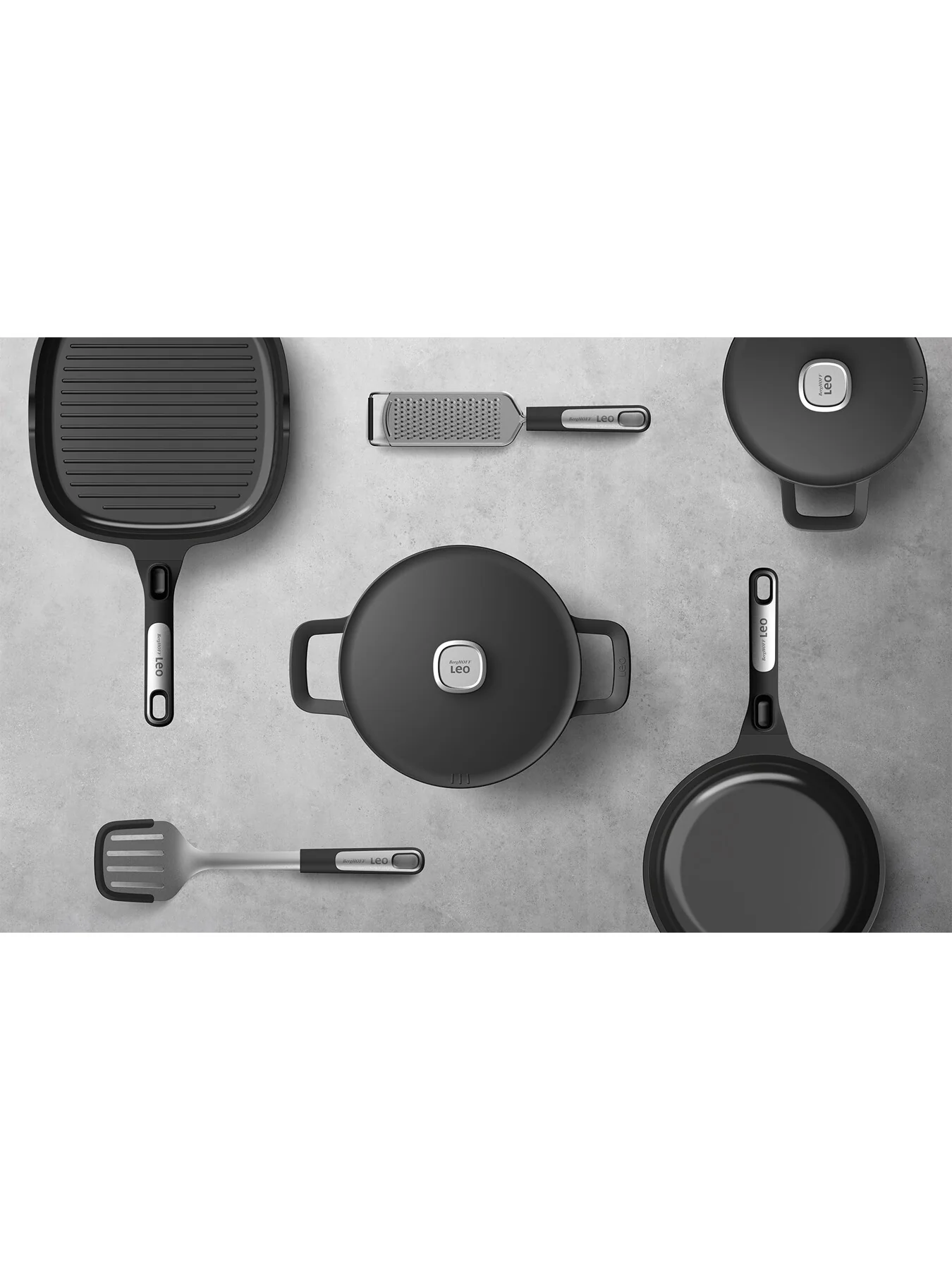 LEO Phantom Recycled Cast Aluminium Frying Pan with Detatchable Handle - Image 5