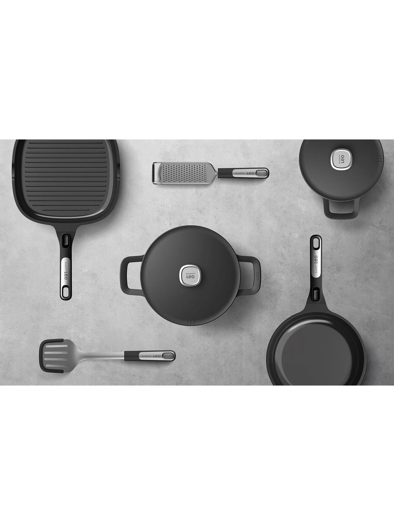 LEO Phantom Recycled Cast Aluminium Saute Pan 4.7L - Image 4
