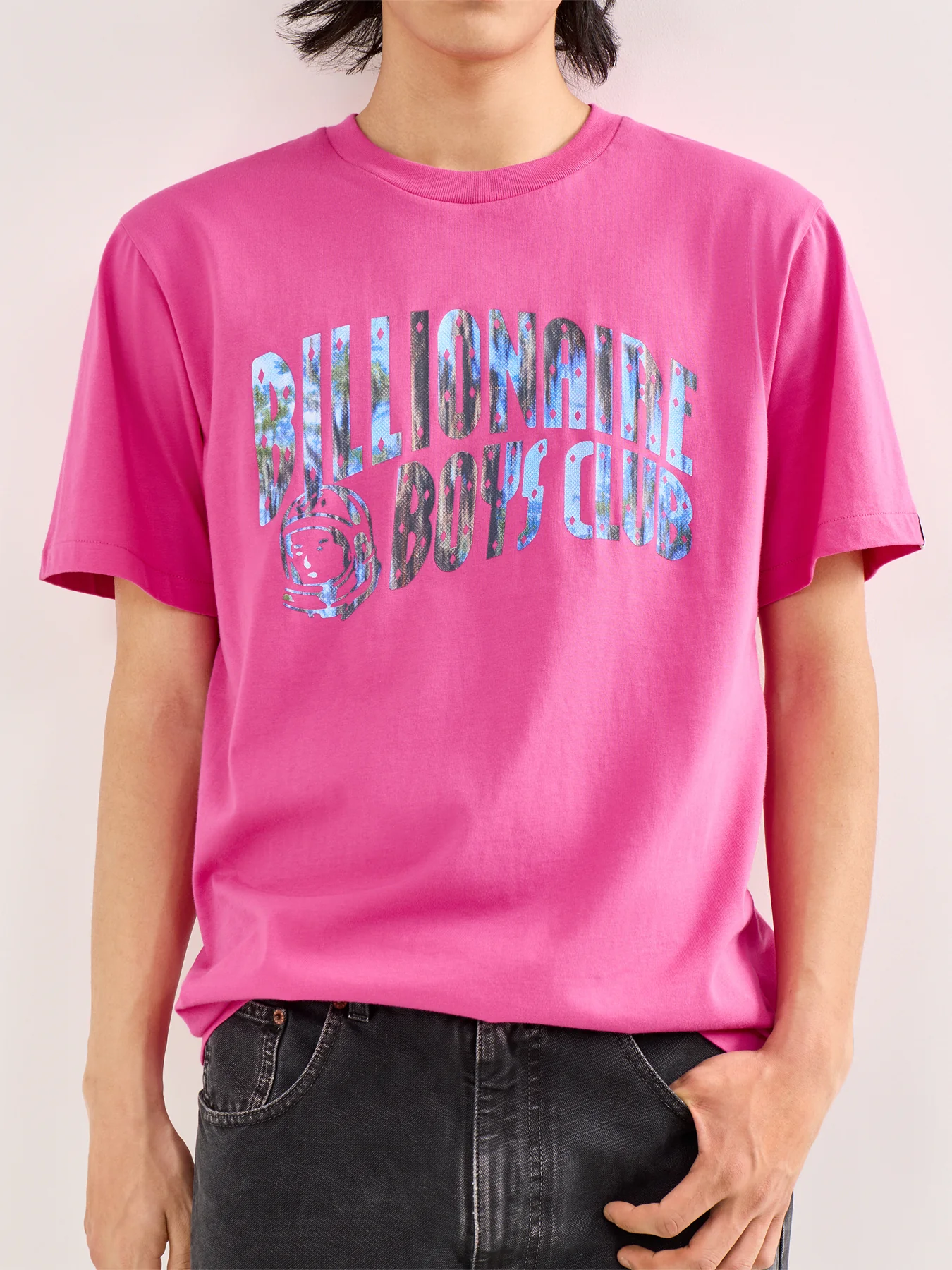 Bayou Fill Arch Logo T-Shirt Pink - Image 3