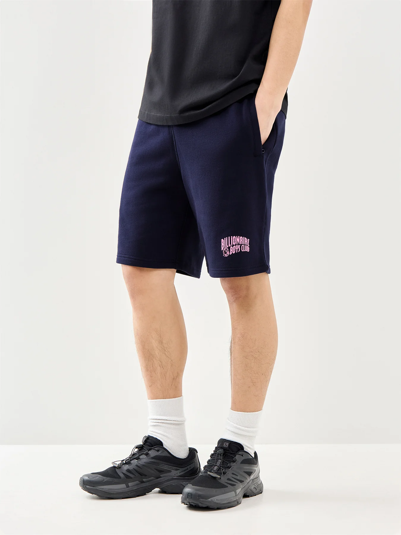 Small Arch Logo Shorts Navy - Image 4
