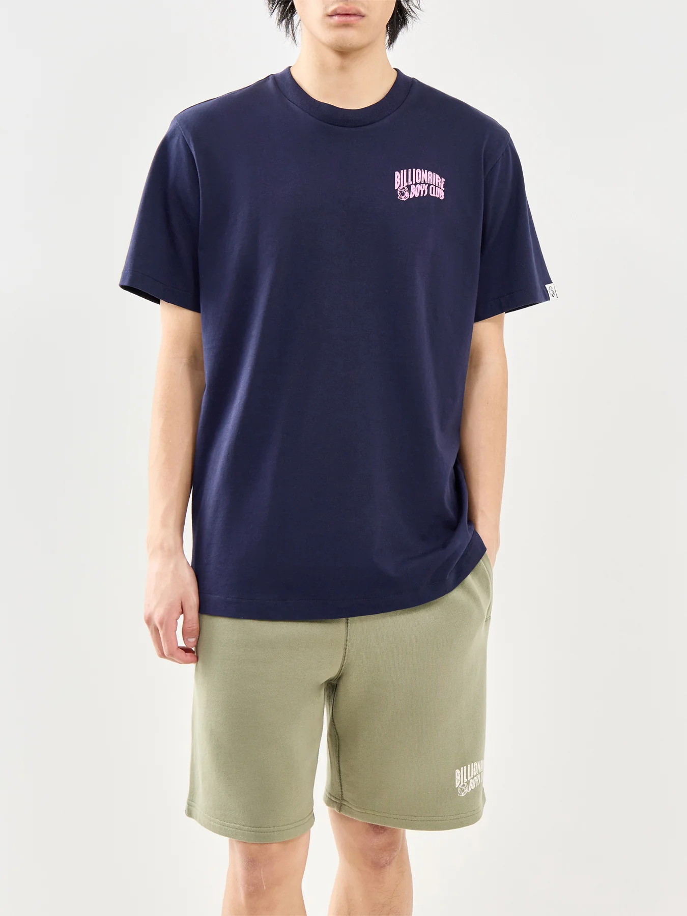 Small Arch Logo T-Shirt Navy - Image 4