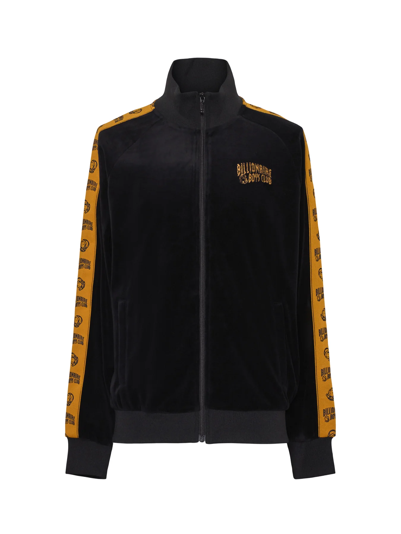 Small Arch Logo Velour Track Top Black