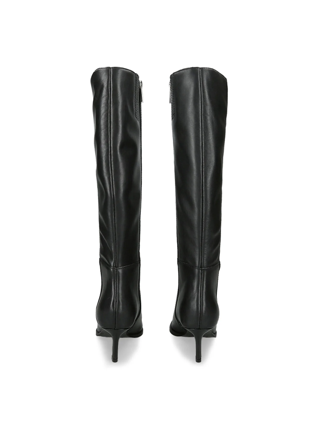 Lucid Knee High Heeled Boots Black - Image 2