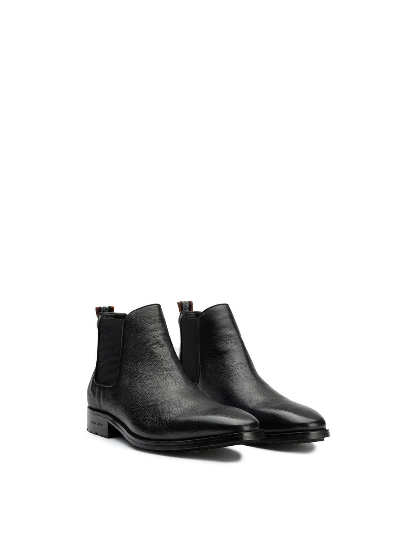 Clover Leather Chelsea Boots Black - Image 3