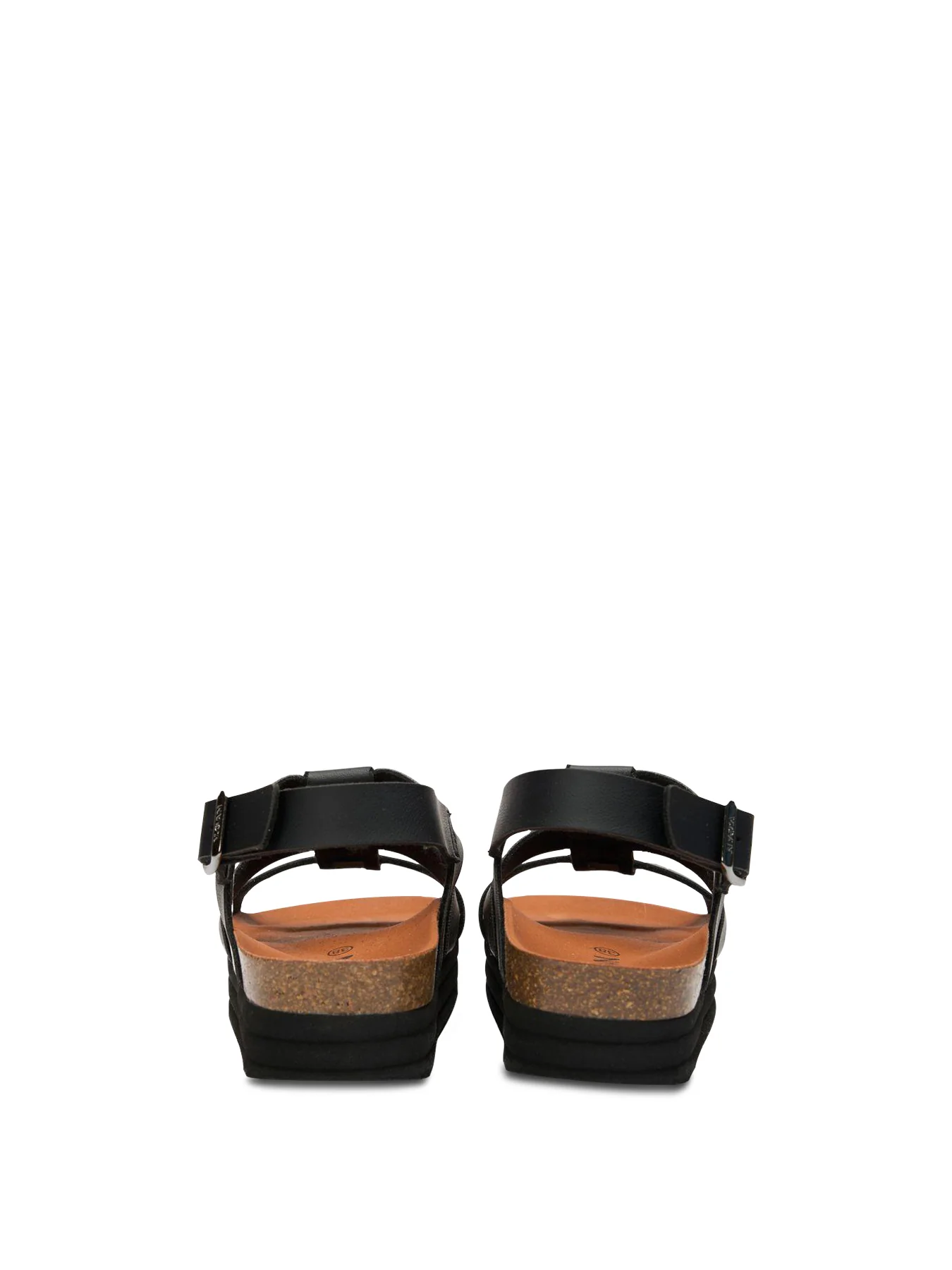 V.Gan Vegan Fig Ankle Strap Footbed Sandals Black - Image 4