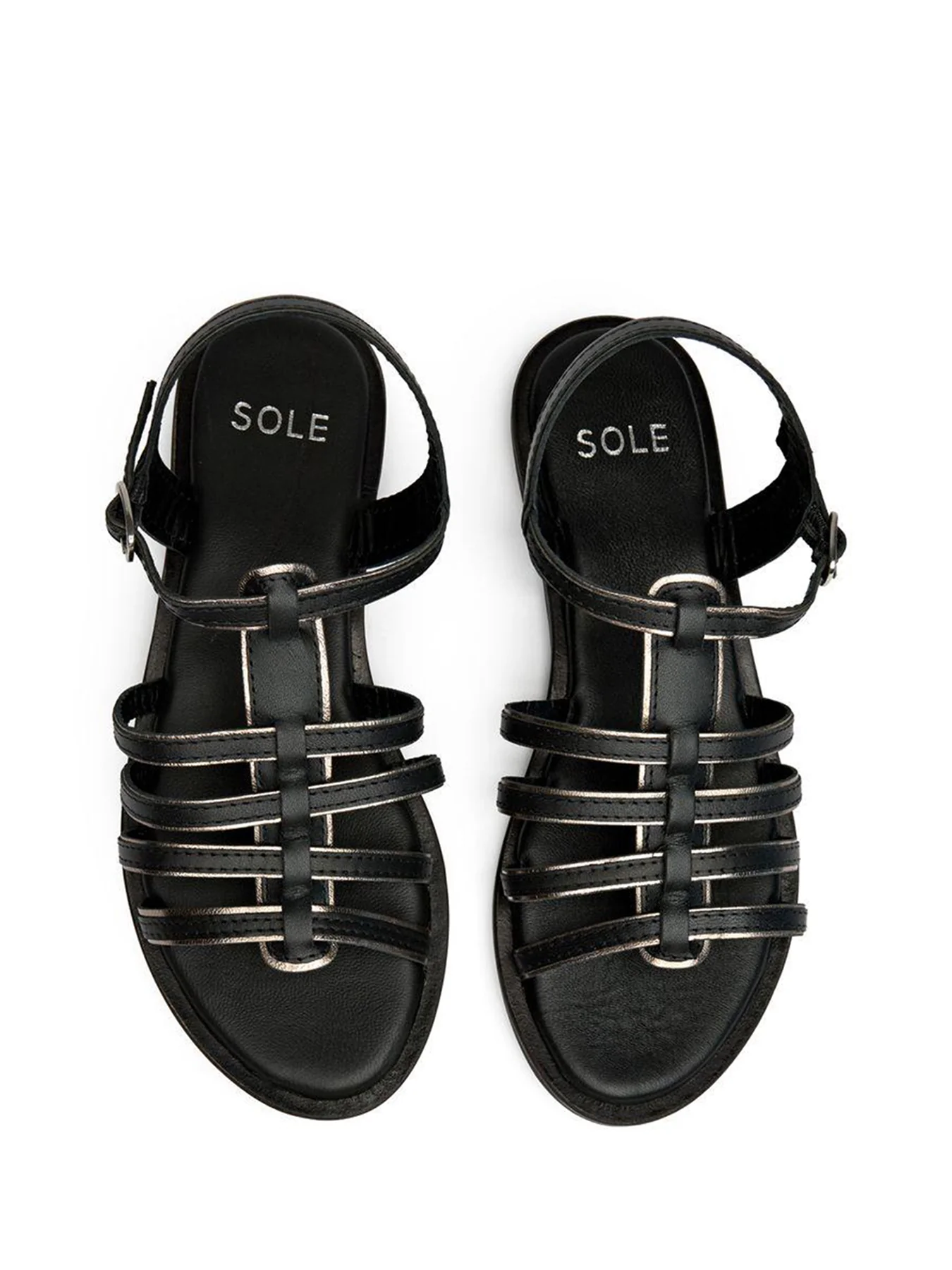 Demi Gladiator Sandals Black Pewter - Image 2
