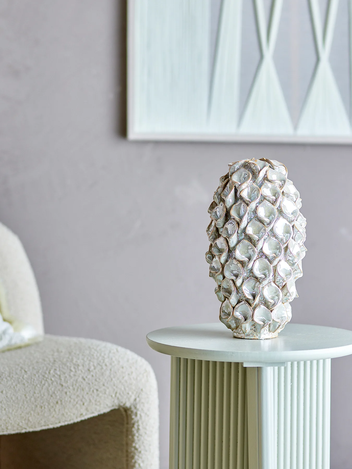 Glenda Deco Vase White - Image 2