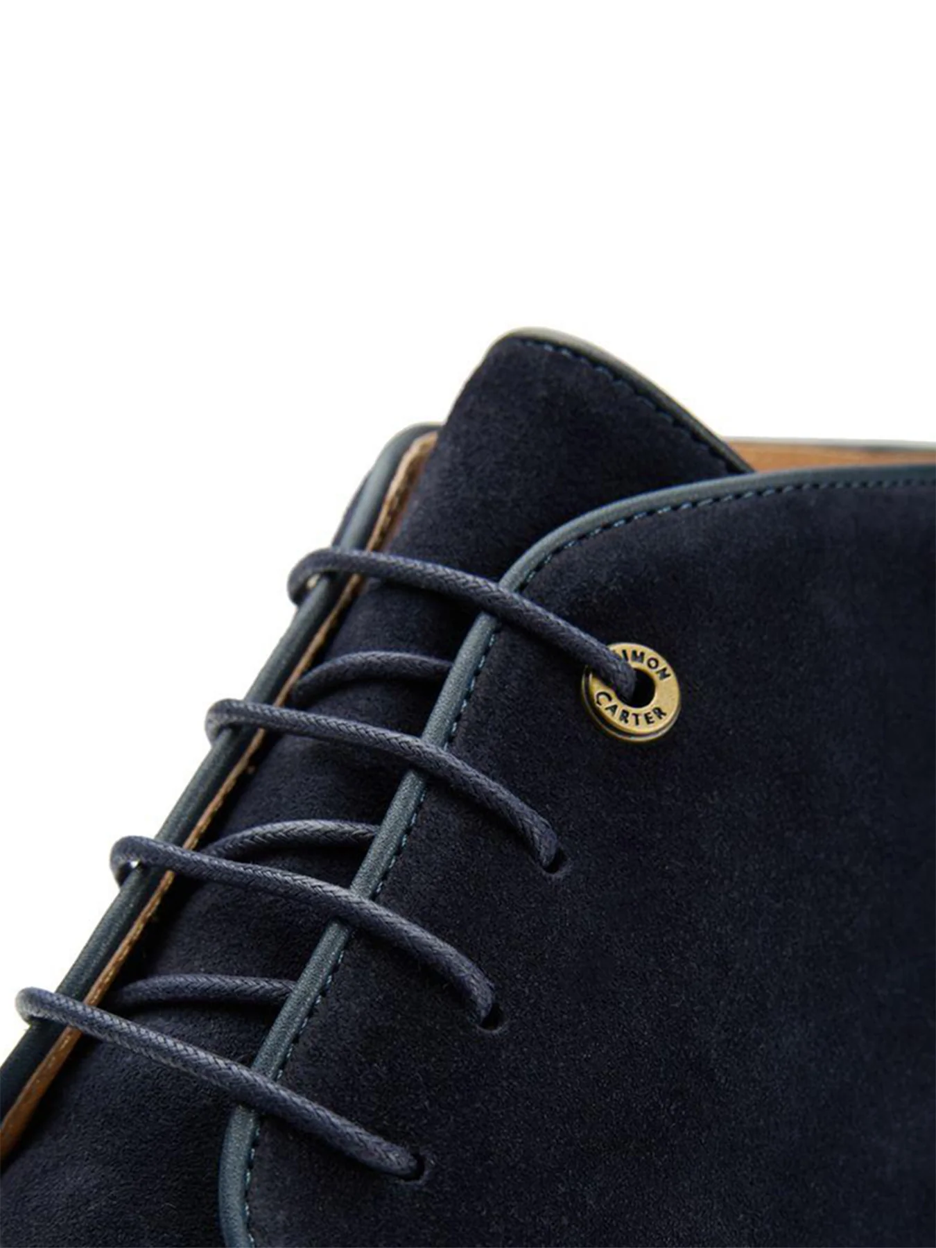 Allos Suede Chukka Boots Blue - Image 4