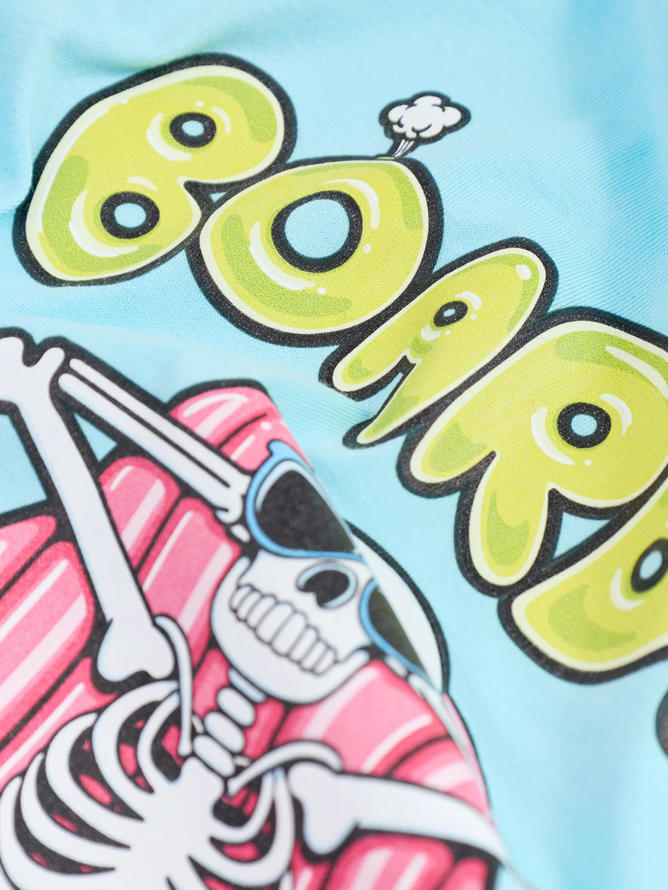 Graphic Cotton T-Shirt Blue - Image 4