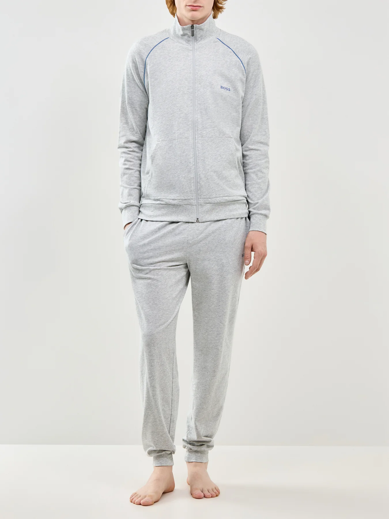 Mix&Match Zip Lounge Jacket Grey - Image 2