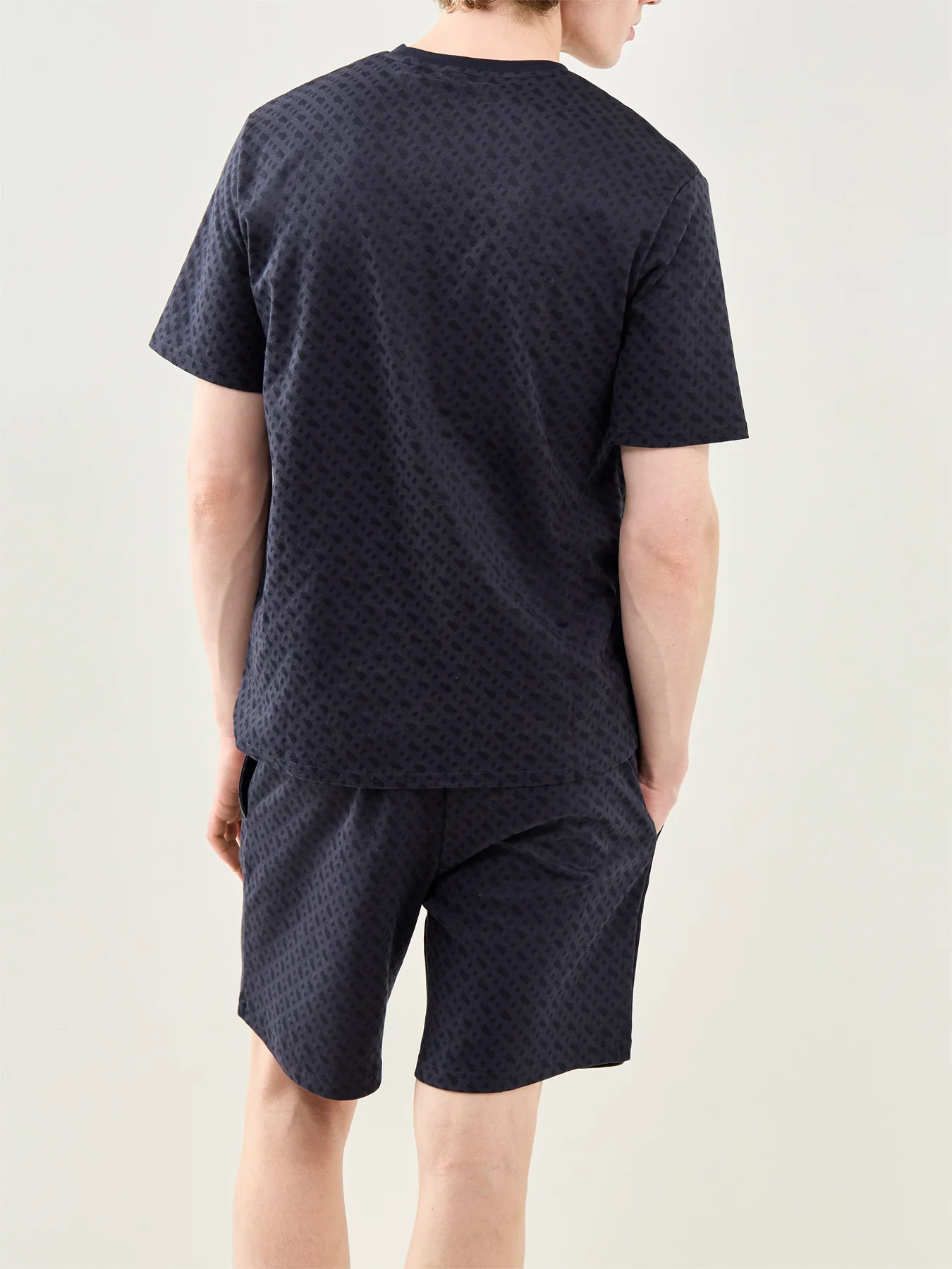 Relax Cotton Lounge Shorts Navy - Image 3