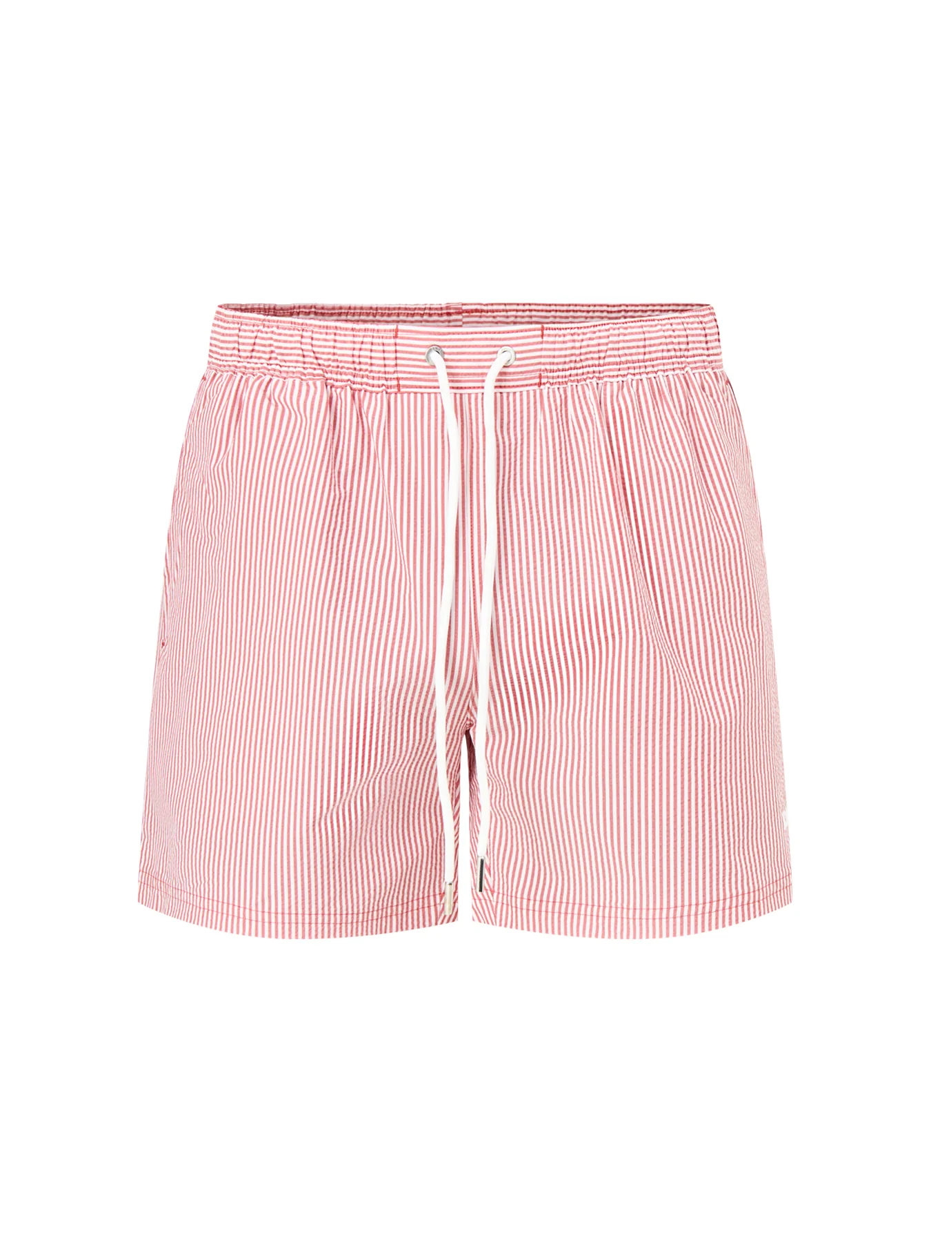 Seersucker Swim Shorts Red
