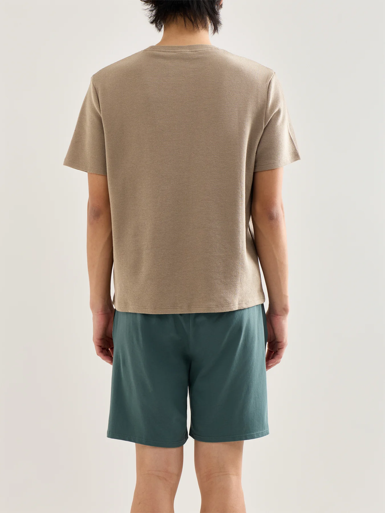 Waffle T Shirt Brown - Image 5
