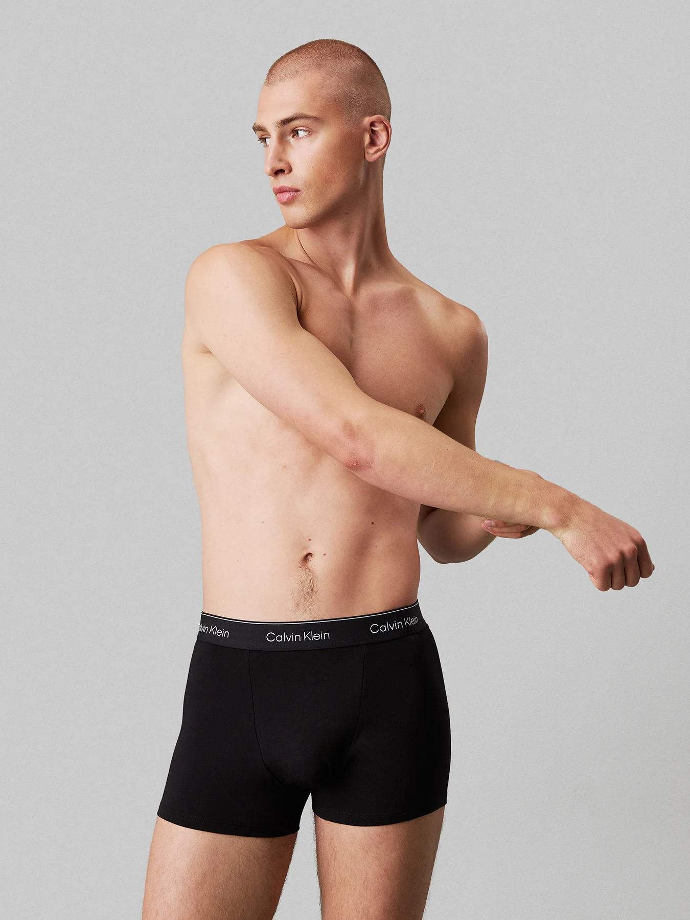 3 Pack Icon Cotton Stretch Trunks Black - Image 2