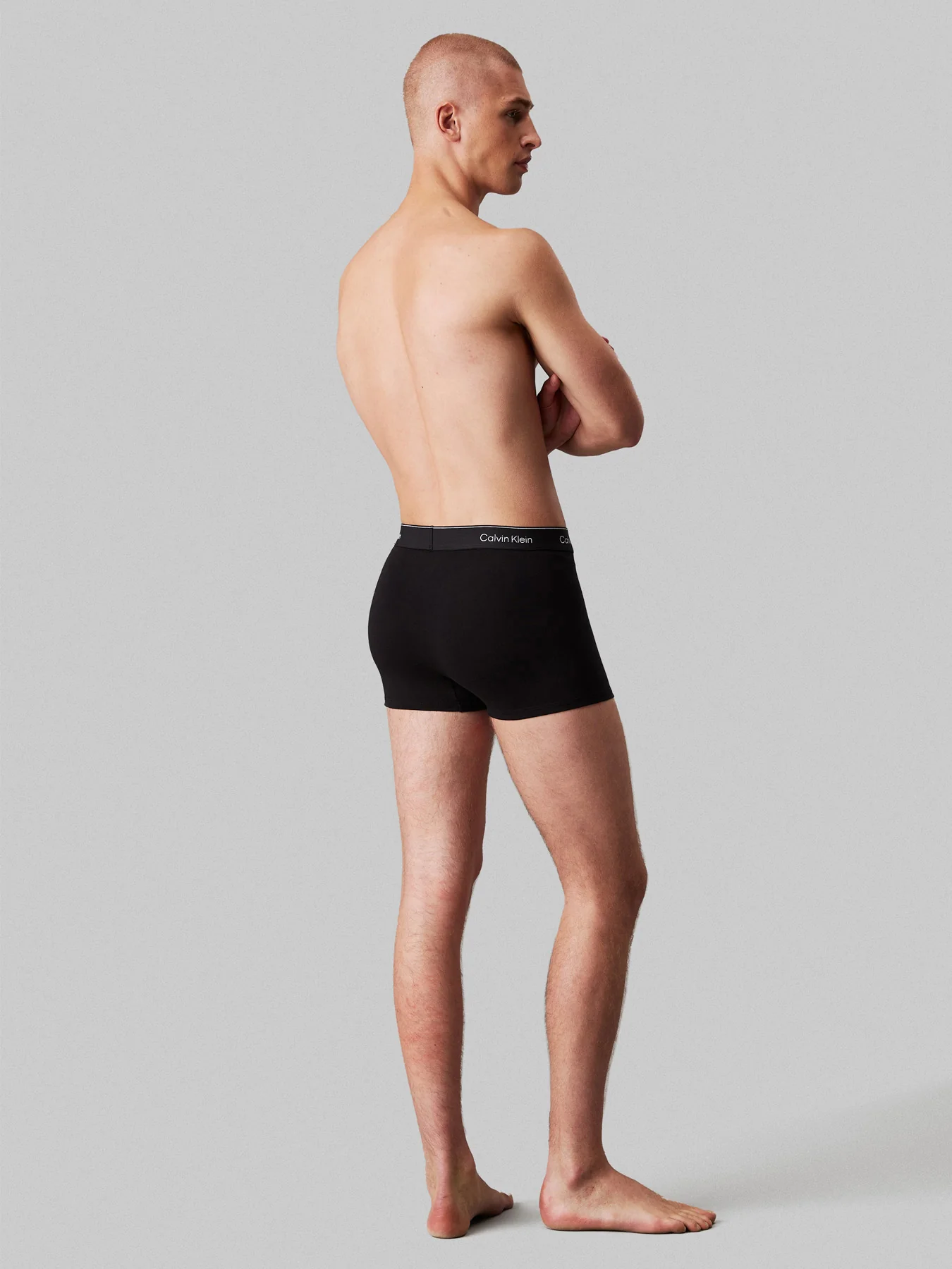 3 Pack Icon Cotton Stretch Trunks Black - Image 3