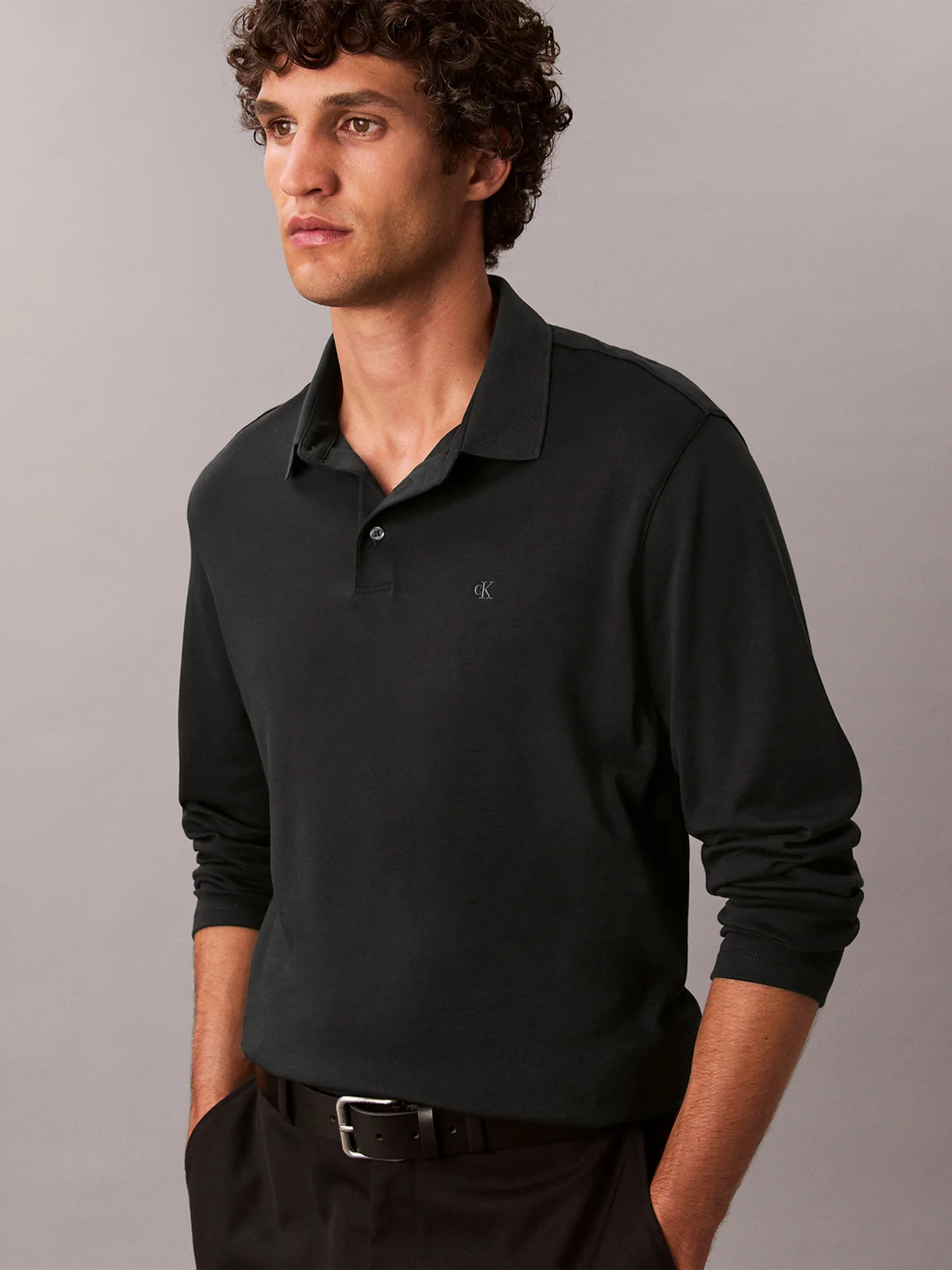 Long Sleeve Polo Shirt - Image 5
