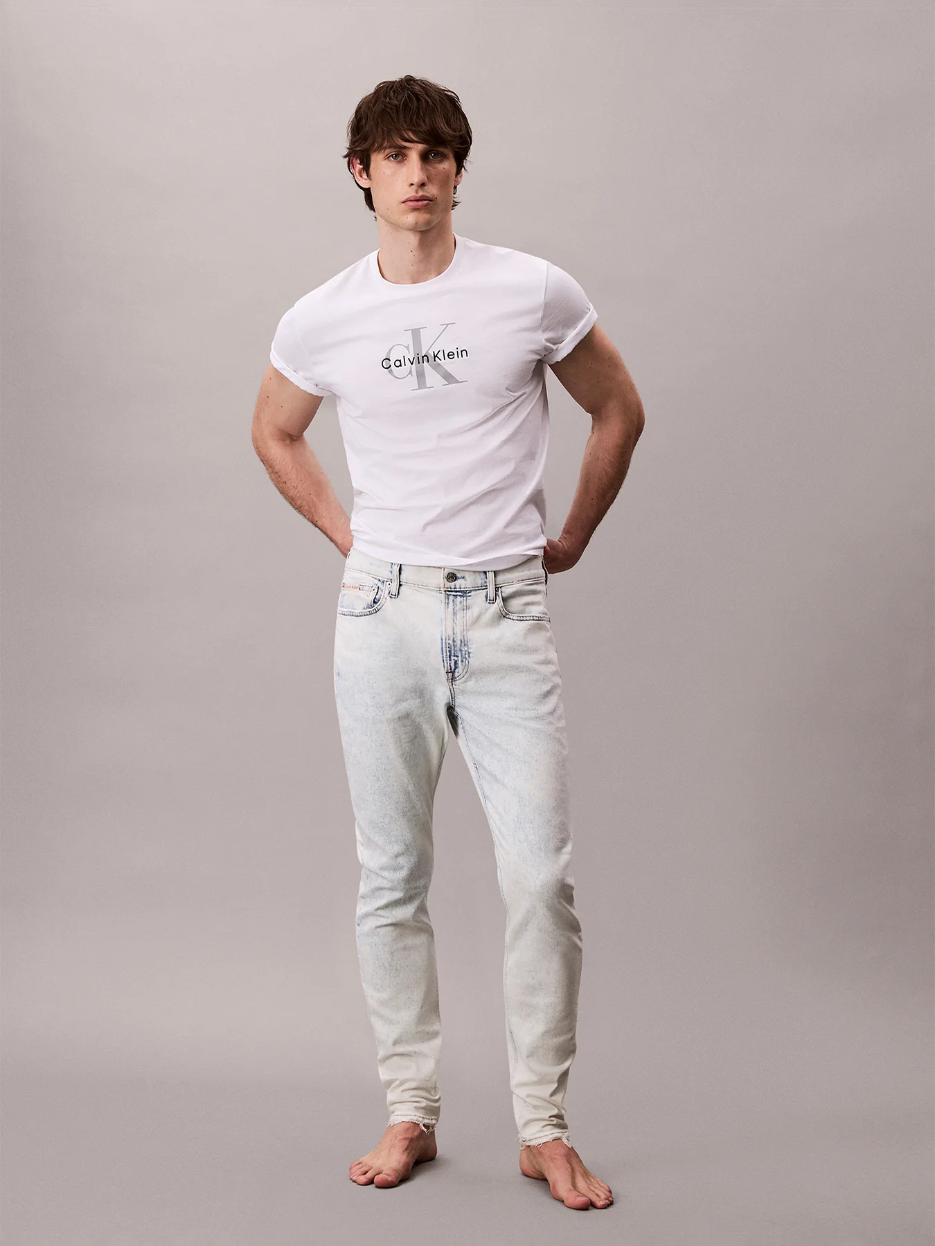 CK Slim Tapered Denim Jeans - Image 2