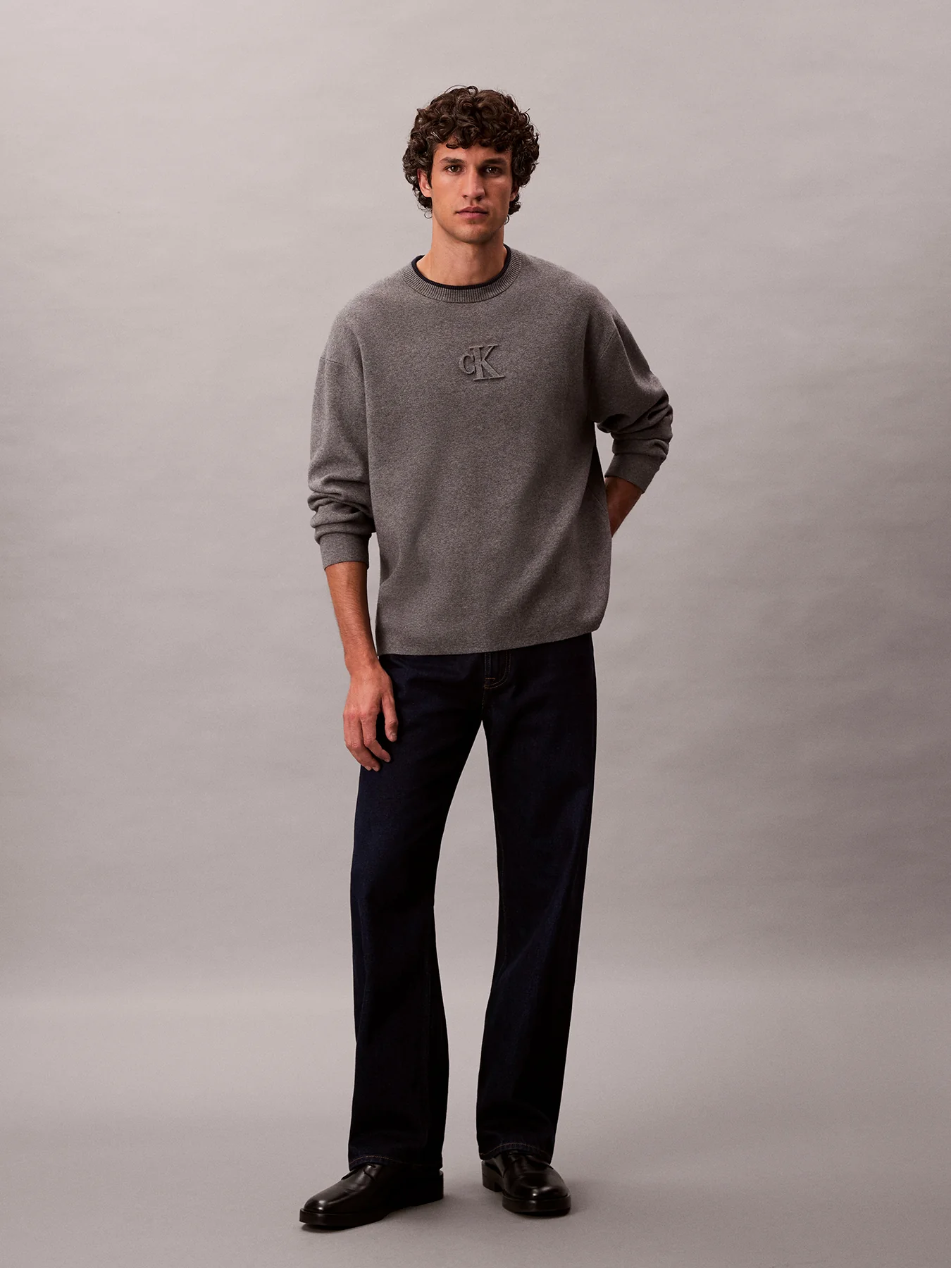 Embossed Monogram Relaxed Sweater - Image 10