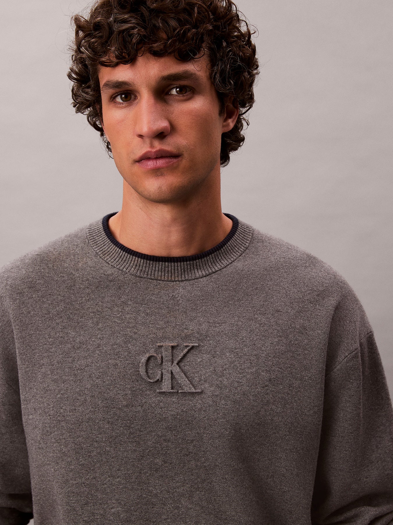 Embossed Monogram Relaxed Sweater - Image 9