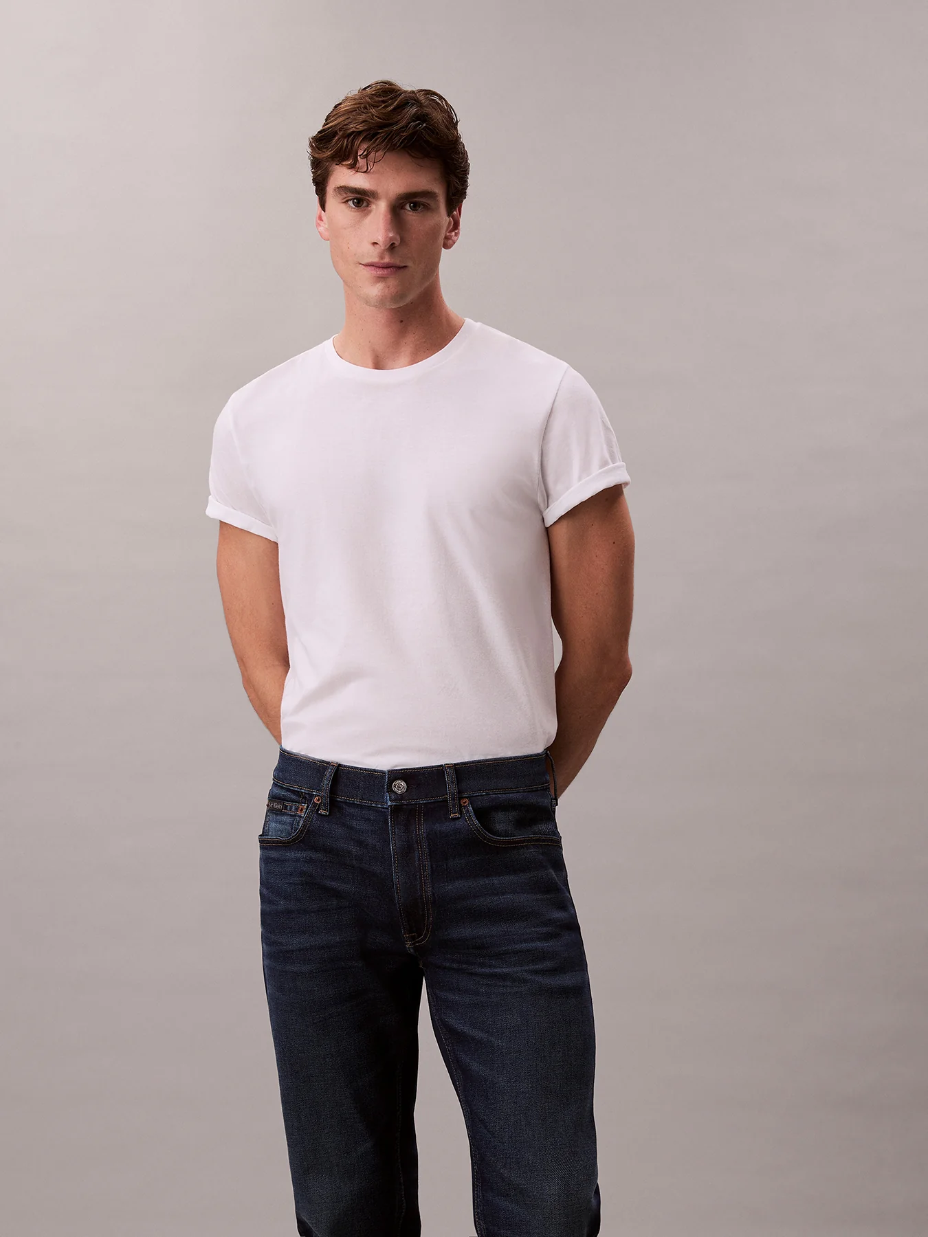 Slim Straight Jeans Blue - Image 4