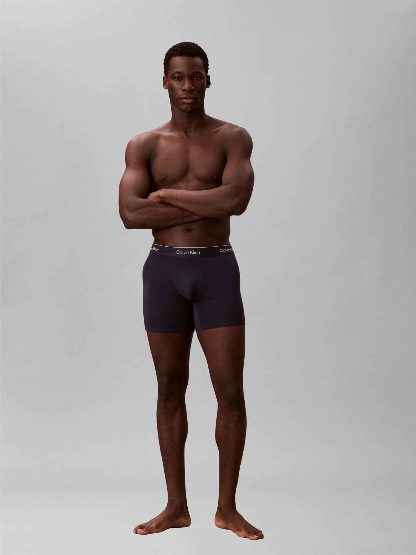 Icon Cotton Stretch Boxer Briefs 3 Pack Black - Image 2
