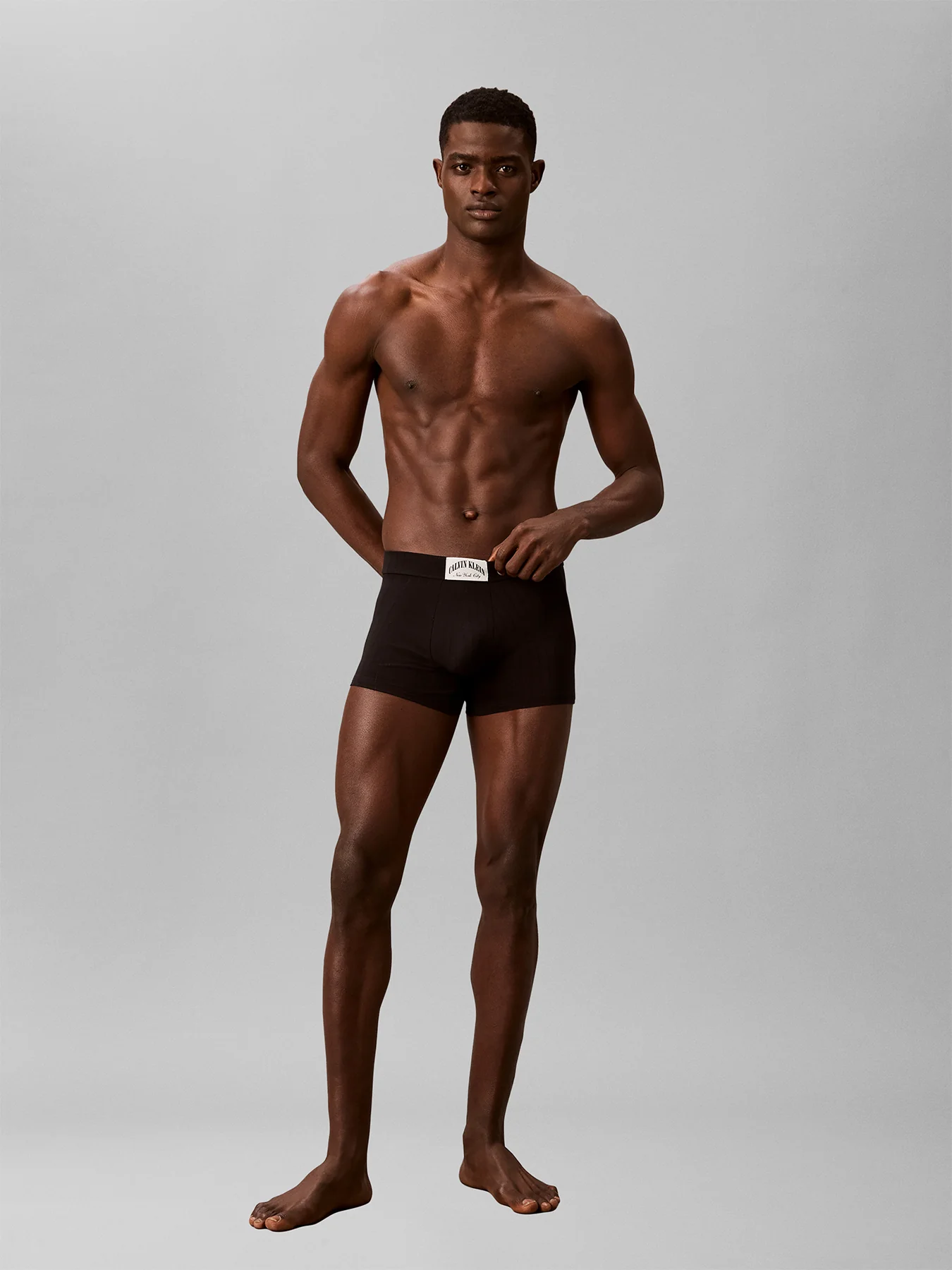 Modern Rib Cotton Trunks Black - Image 2