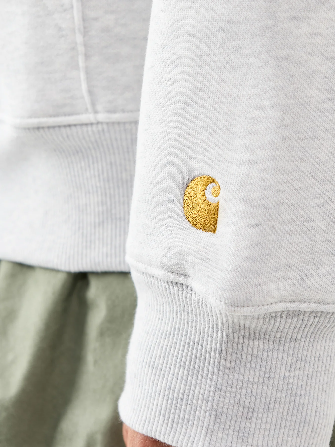 Chase Zip Sweatshirt Grey - Image 3