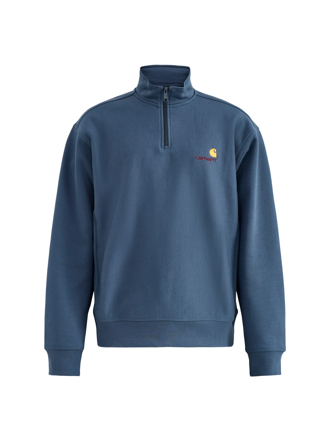 American Script Half Zip Sweatshirt Blue