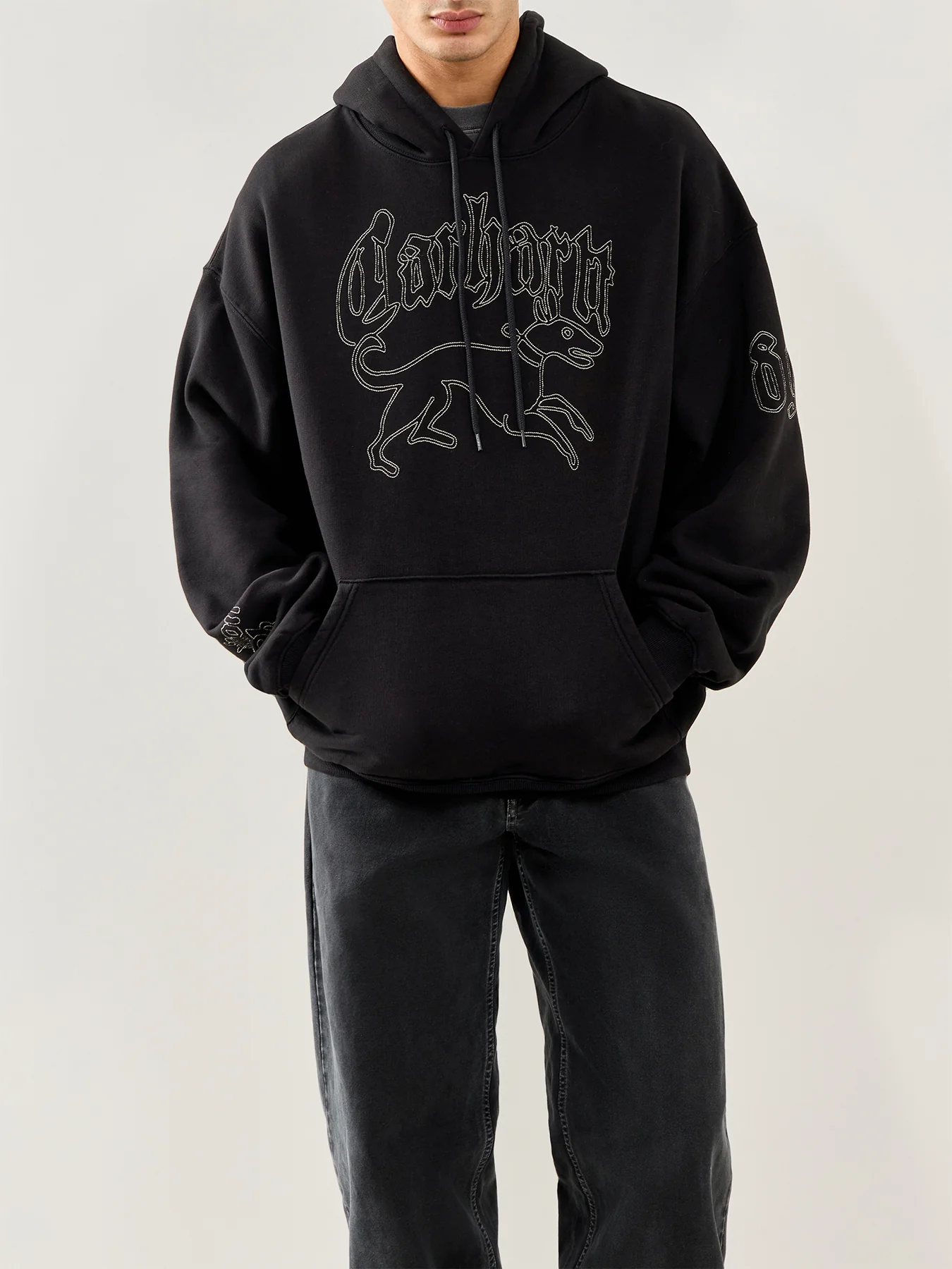 Hooded Hackwork Sweatshirt - Image 4