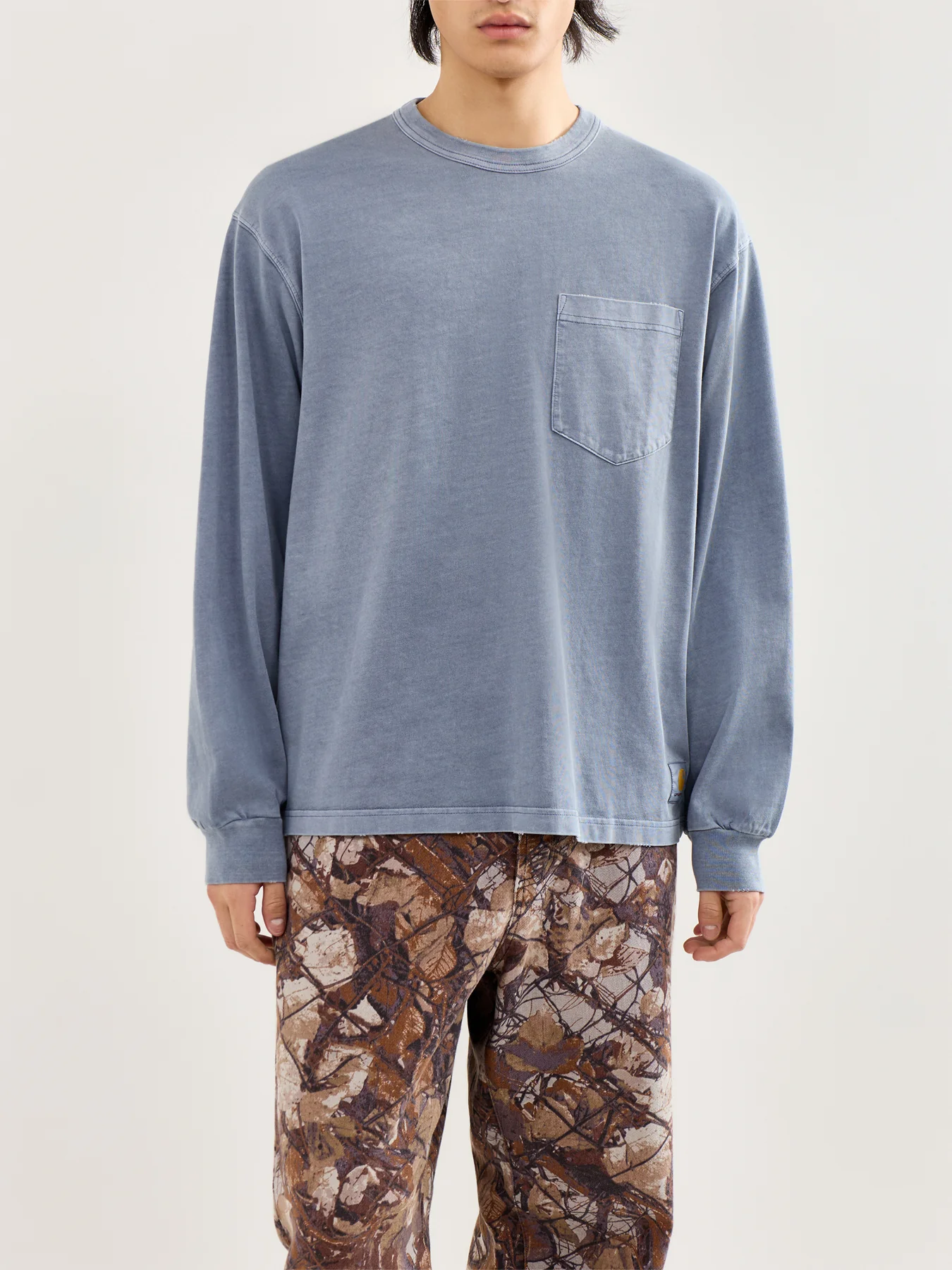 Torion Long Sleeve Pocket T-Shirt Blue - Image 4