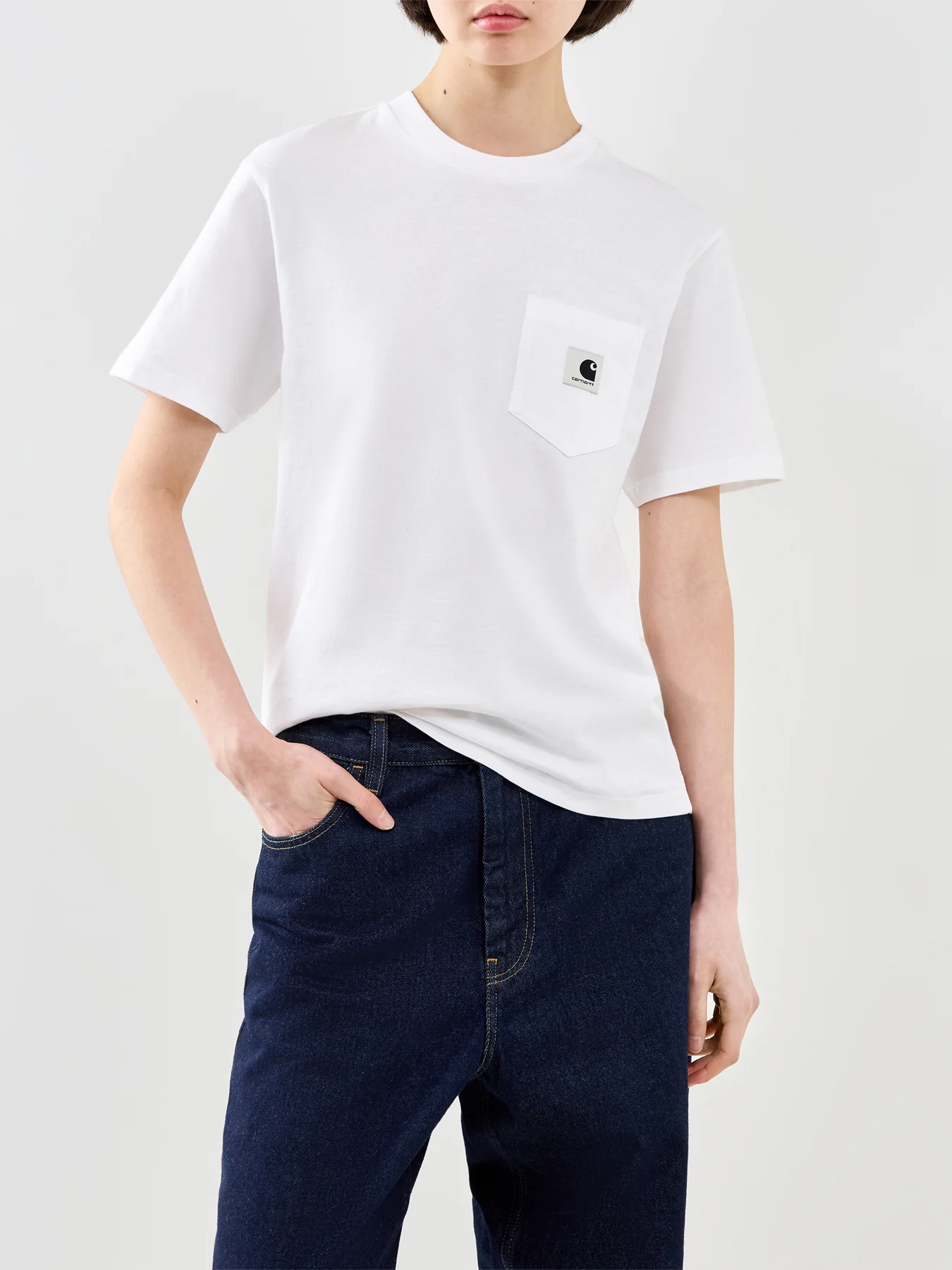 Pocket T Shirt White - Image 4