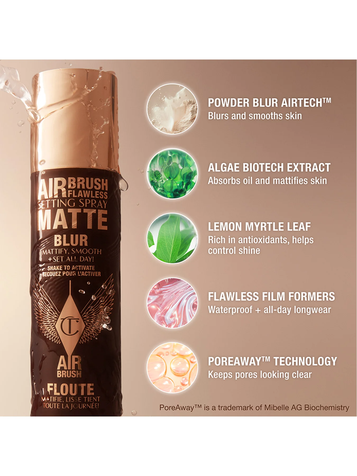 Airbrush Flawless Setting Spray Matte Travel Size - Image 3