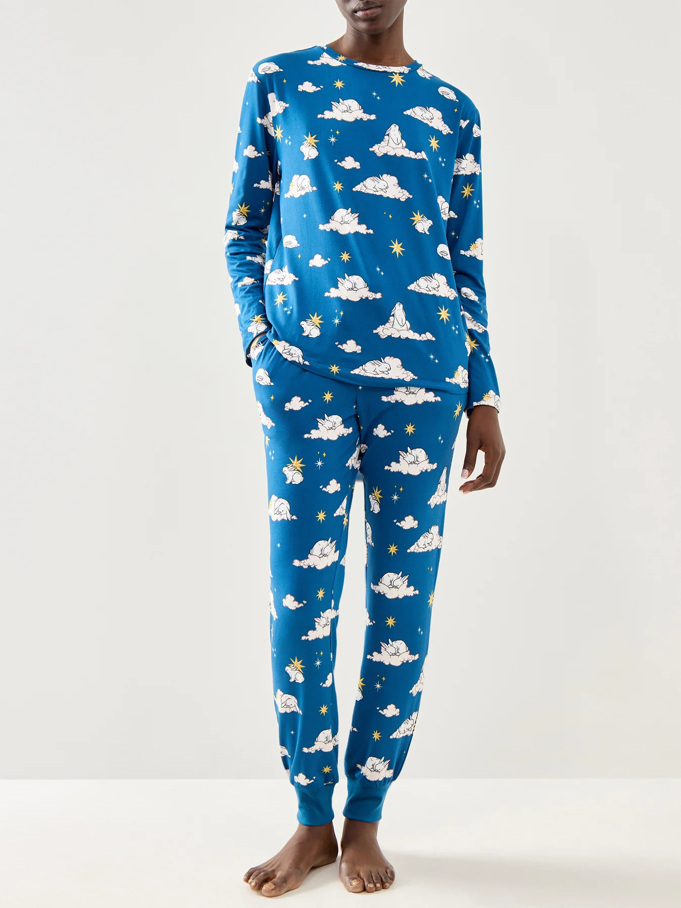 Celestial Bunny Long Set Teal Teal - Image 2